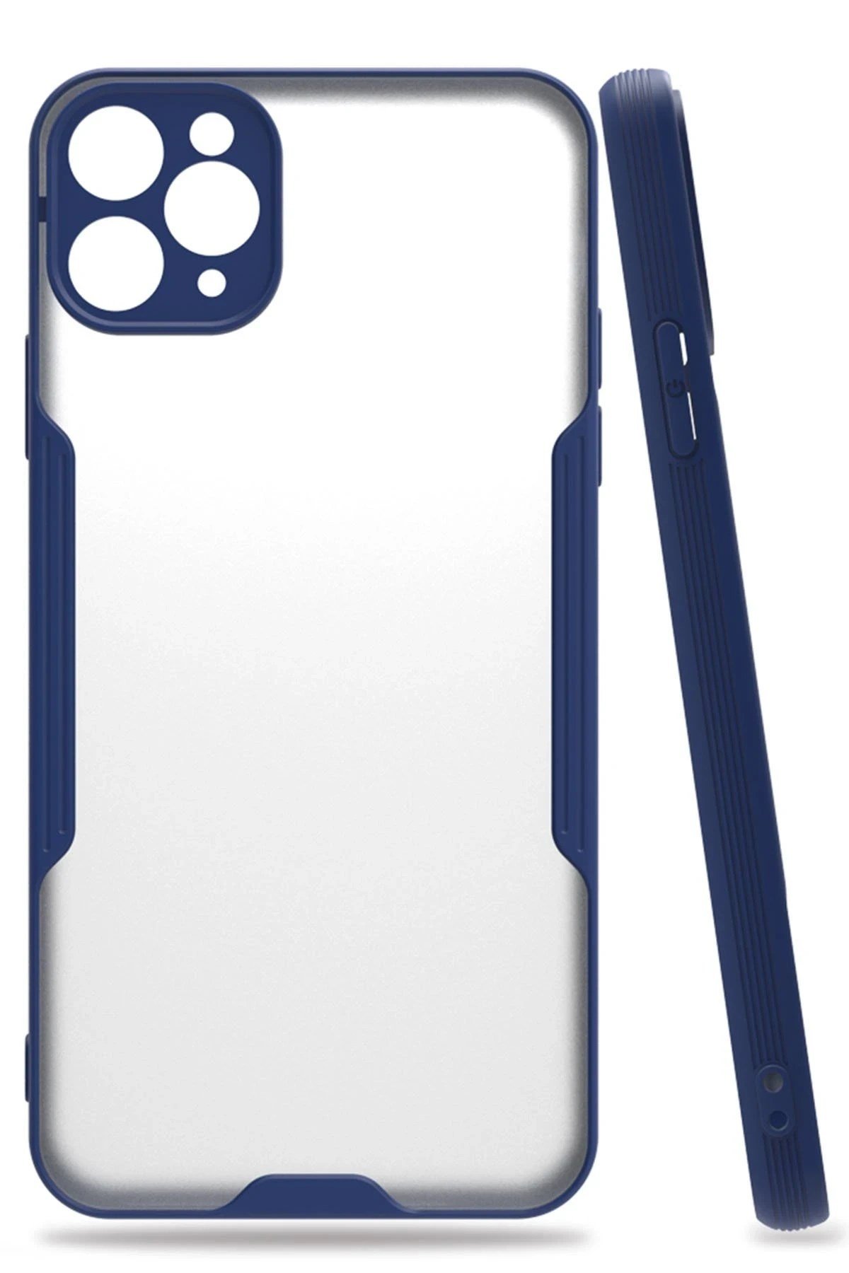 Mey İthalat®  iPhone 11 Pro Kılıf Platin Silikon - Lacivert