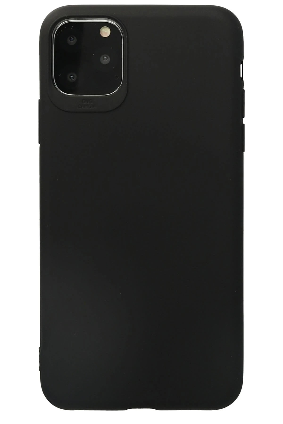 Mey İthalat®  iPhone 11 Pro Max Kılıf First Silikon - Siyah