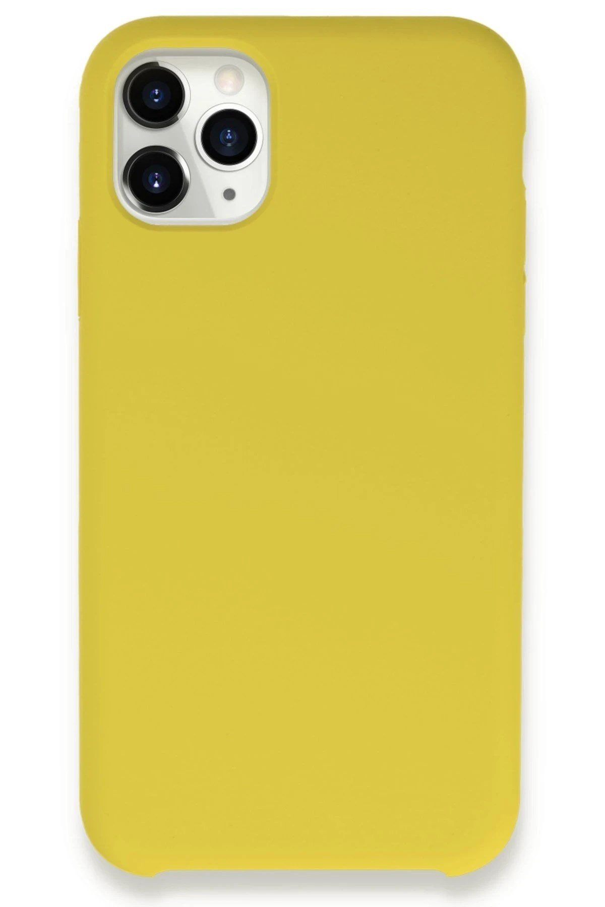 Mey İthalat®  iPhone 11 Pro Max Kılıf Lansman Legant Silikon - Sarı