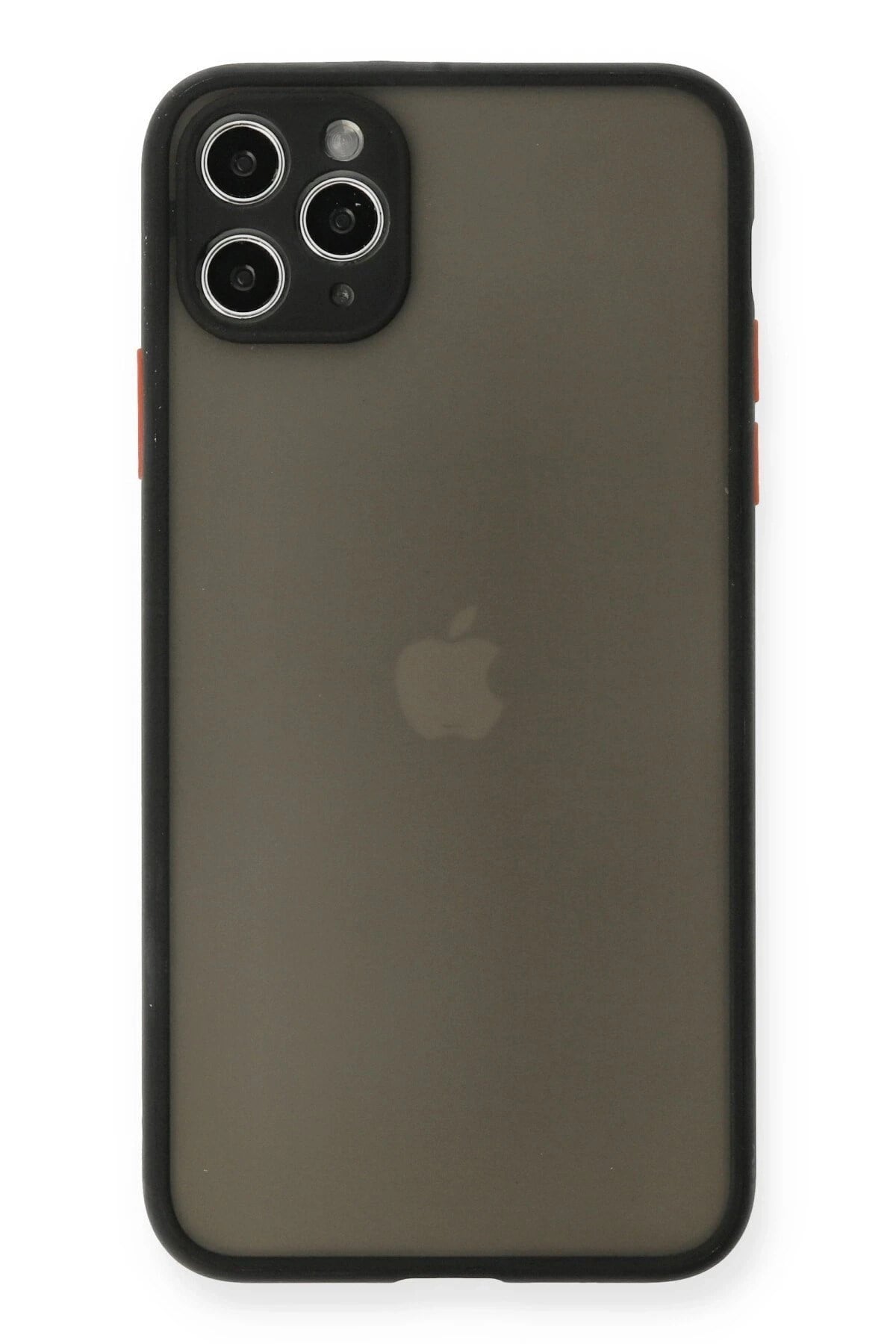 Mey İthalat®  iPhone 11 Pro Max Kılıf Montreal Silikon Kapak - Siyah