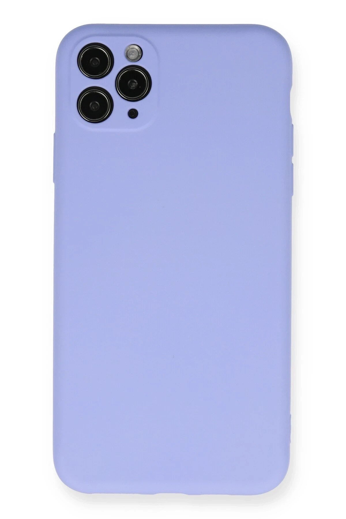 Mey İthalat®  iPhone 11 Pro Max Kılıf Nano içi Kadife Silikon - Lila