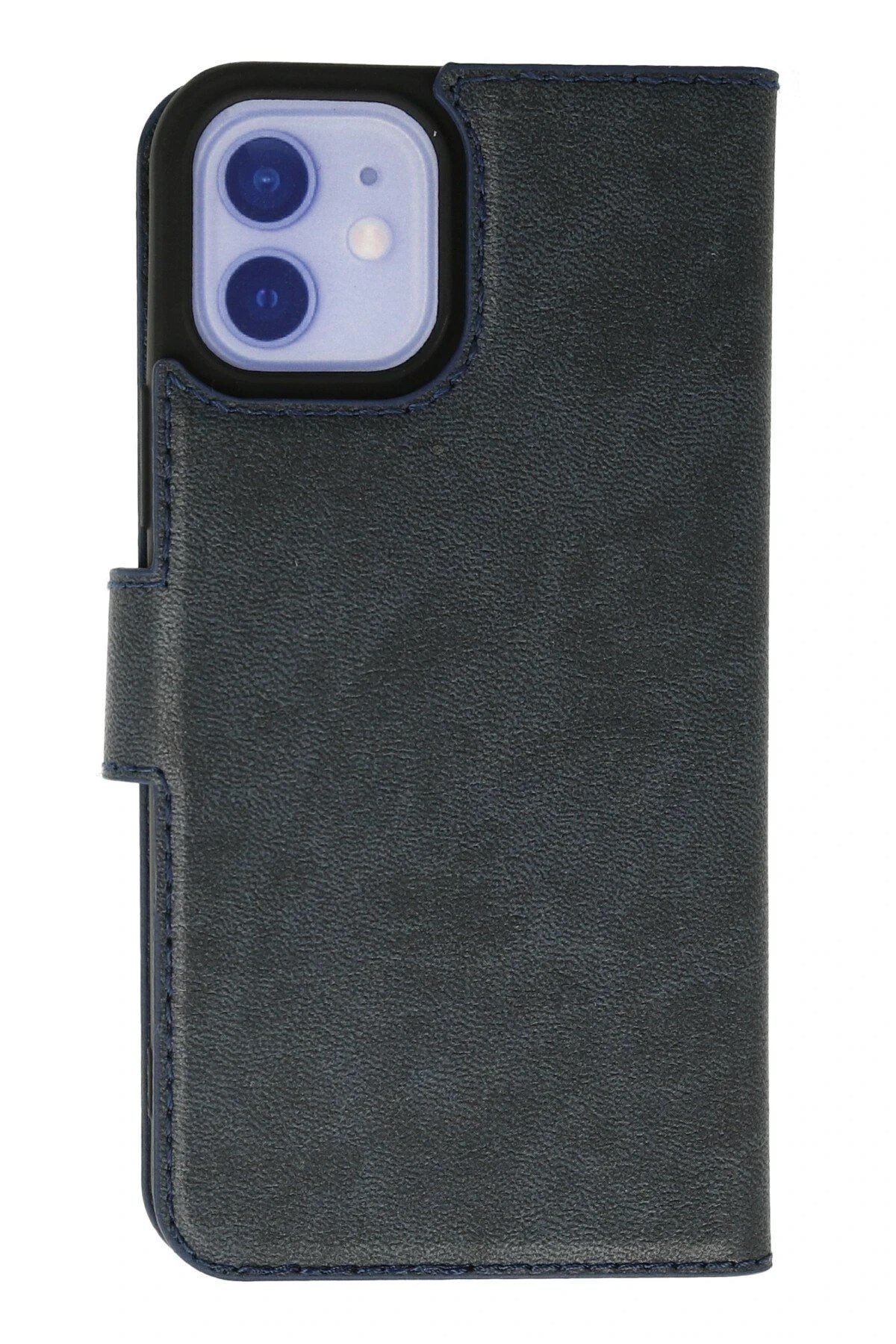 Mey İthalat®  iPhone 12 Kılıf Trend S Plus Kapaklı Kılıf - Lacivert