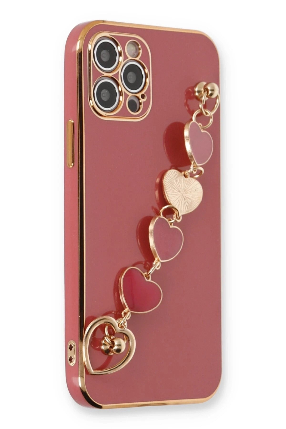 Mey İthalat®  iPhone 12 Pro Kılıf Esila Silikon - Kırmızı