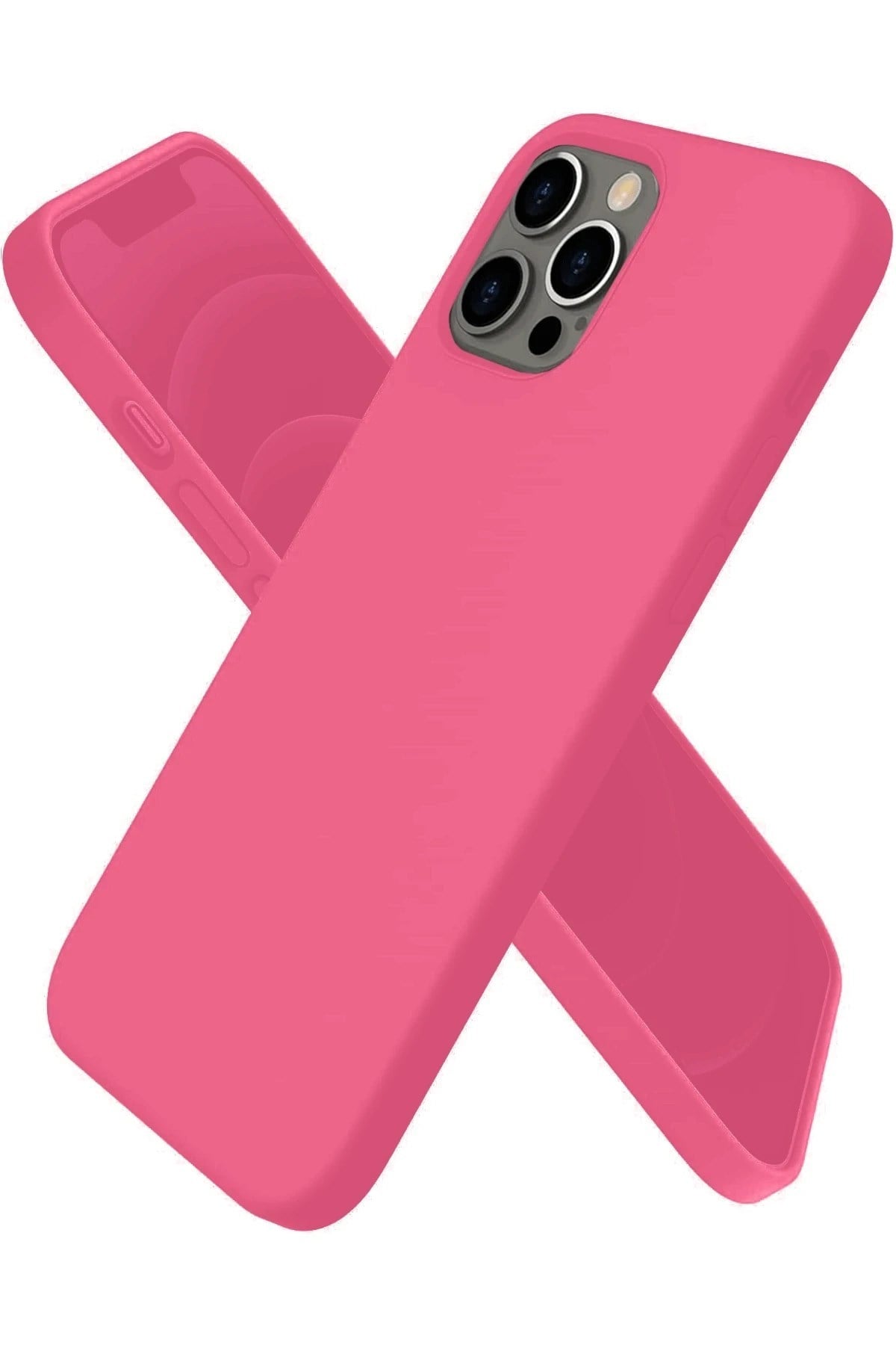 Mey İthalat®  iPhone 12 Pro Kılıf First Silikon - Pembe