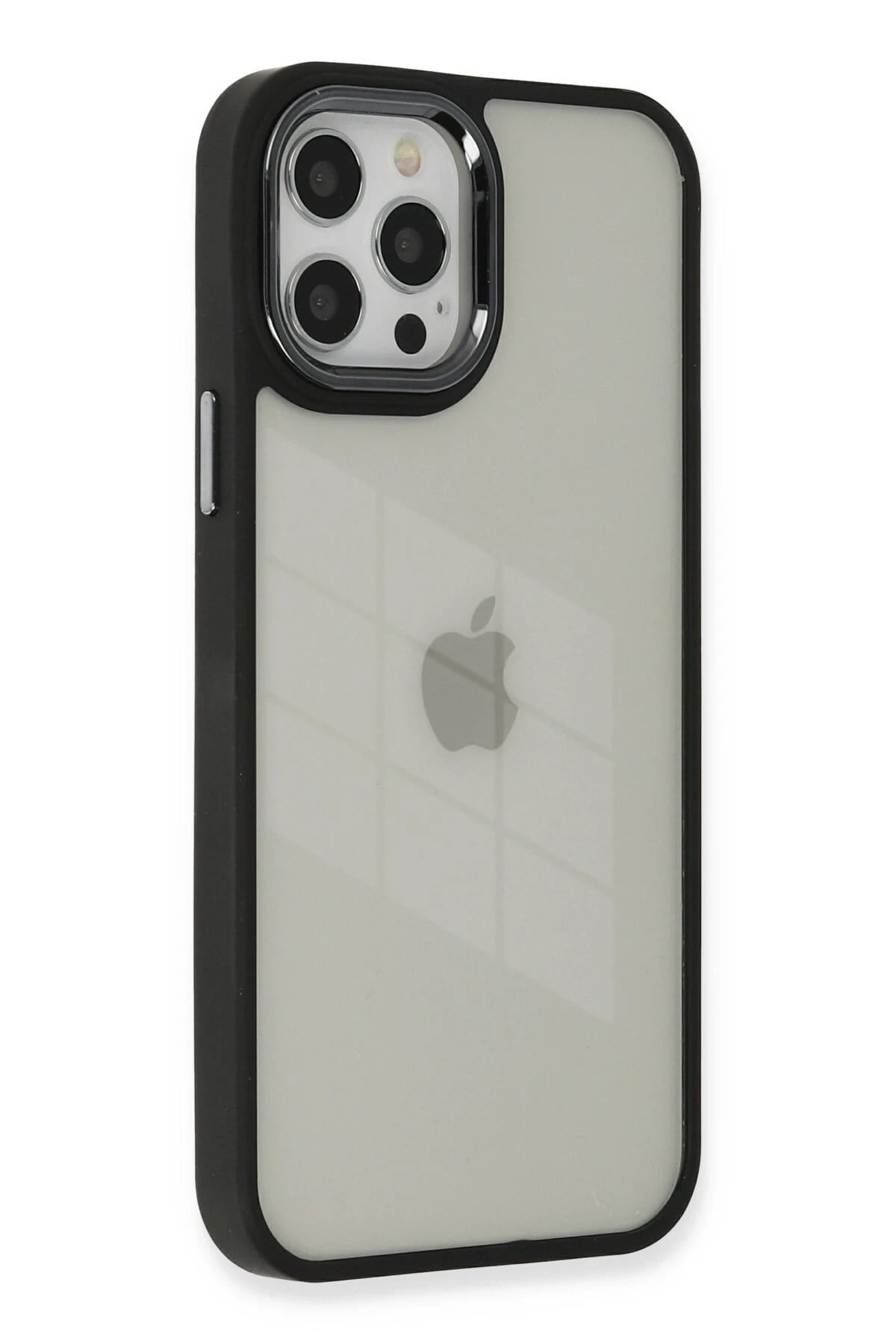 Mey İthalat®  iPhone 12 Pro Max Kılıf Dora Kapak - Siyah