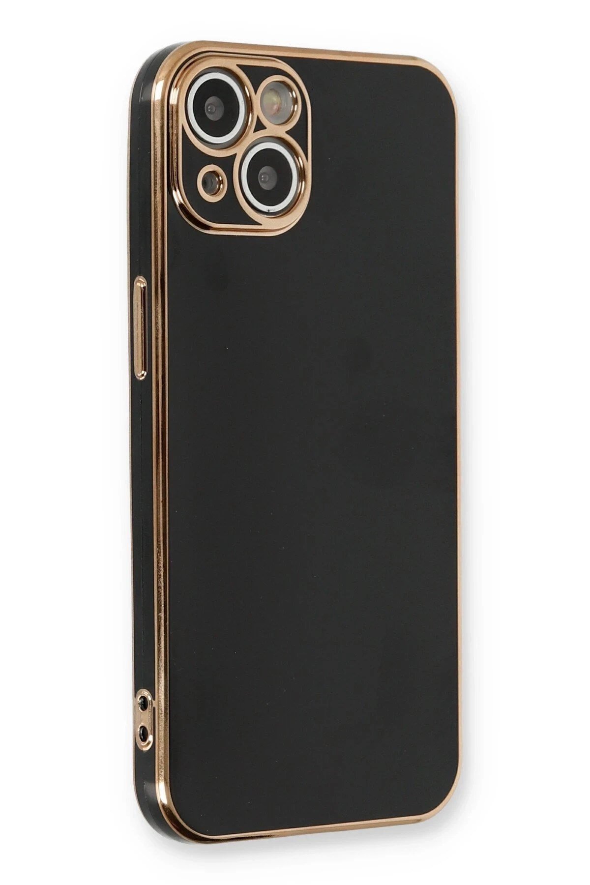 Mey İthalat®  iPhone 13 Kılıf Volet Silikon - Siyah