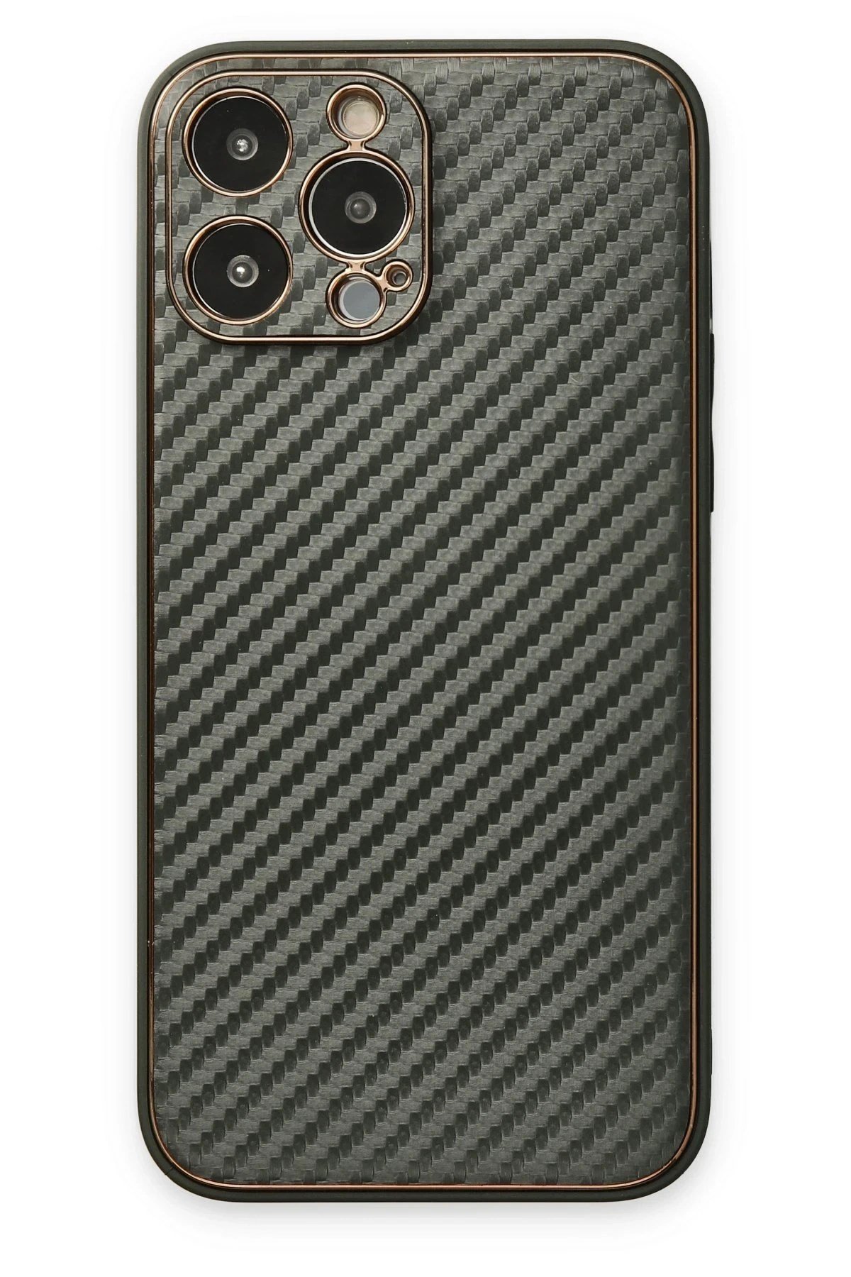 Mey İthalat®  iPhone 13 Pro Kılıf Coco Karbon Silikon - Füme