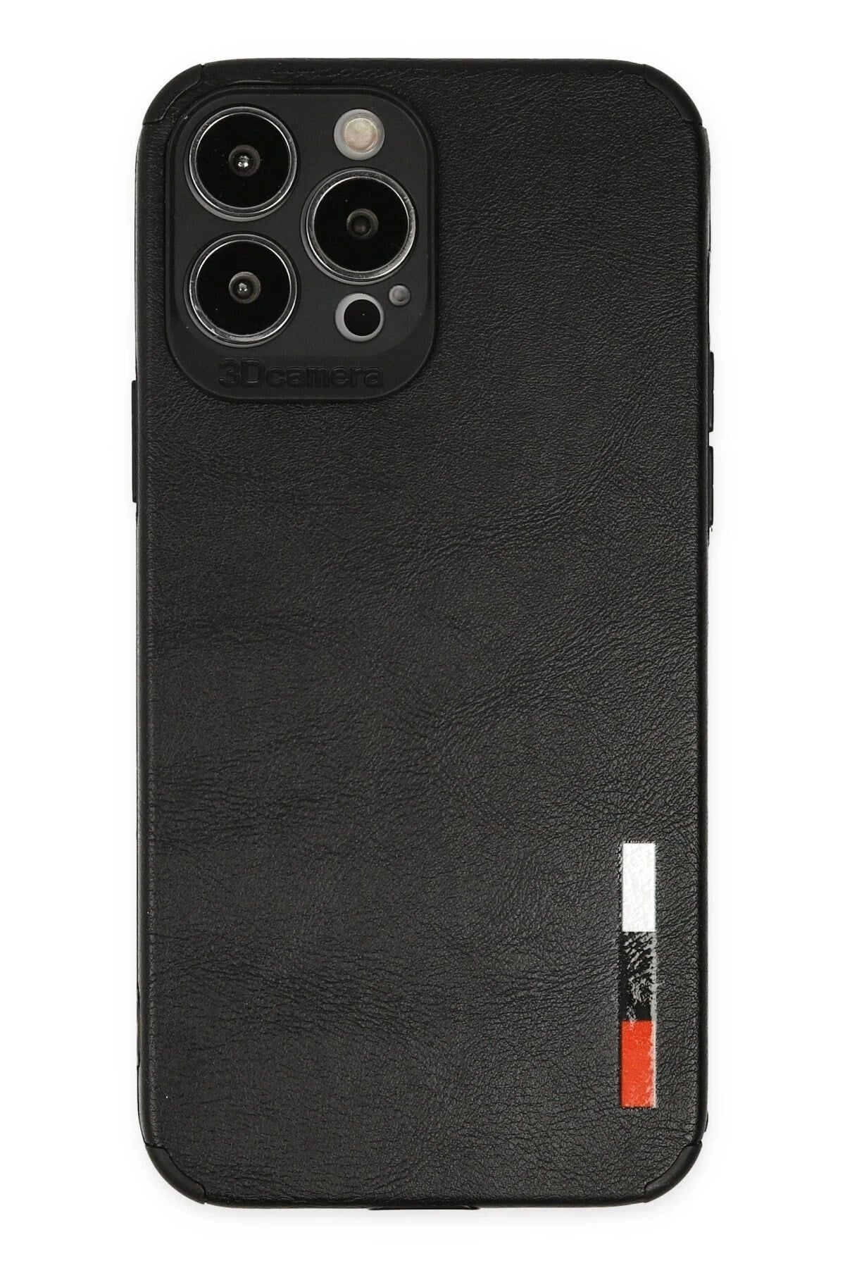 Mey İthalat®  iPhone 13 Pro Kılıf Loop Deri Silikon - Siyah