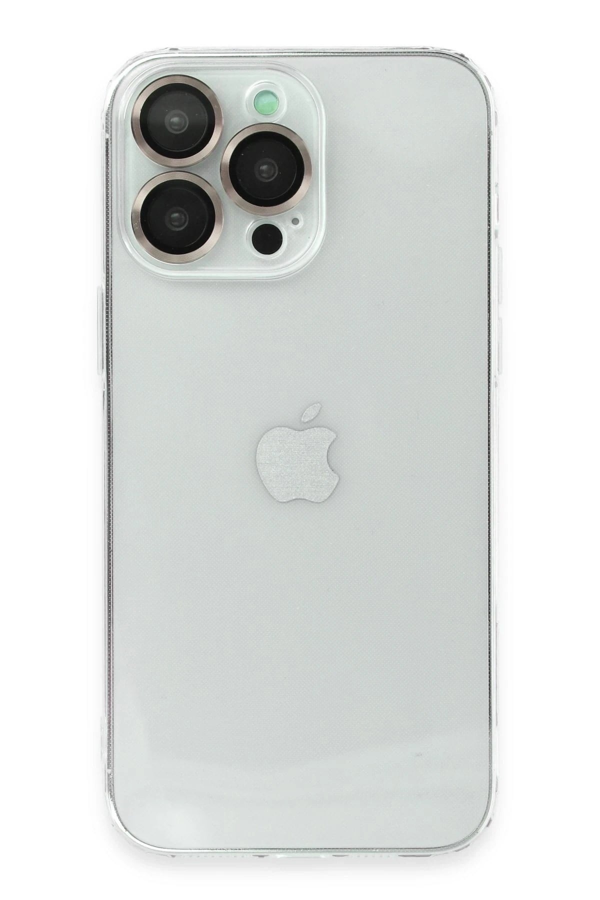 Mey İthalat®  iPhone 13 Pro Kılıf Luko Lens Silikon -Yeşil