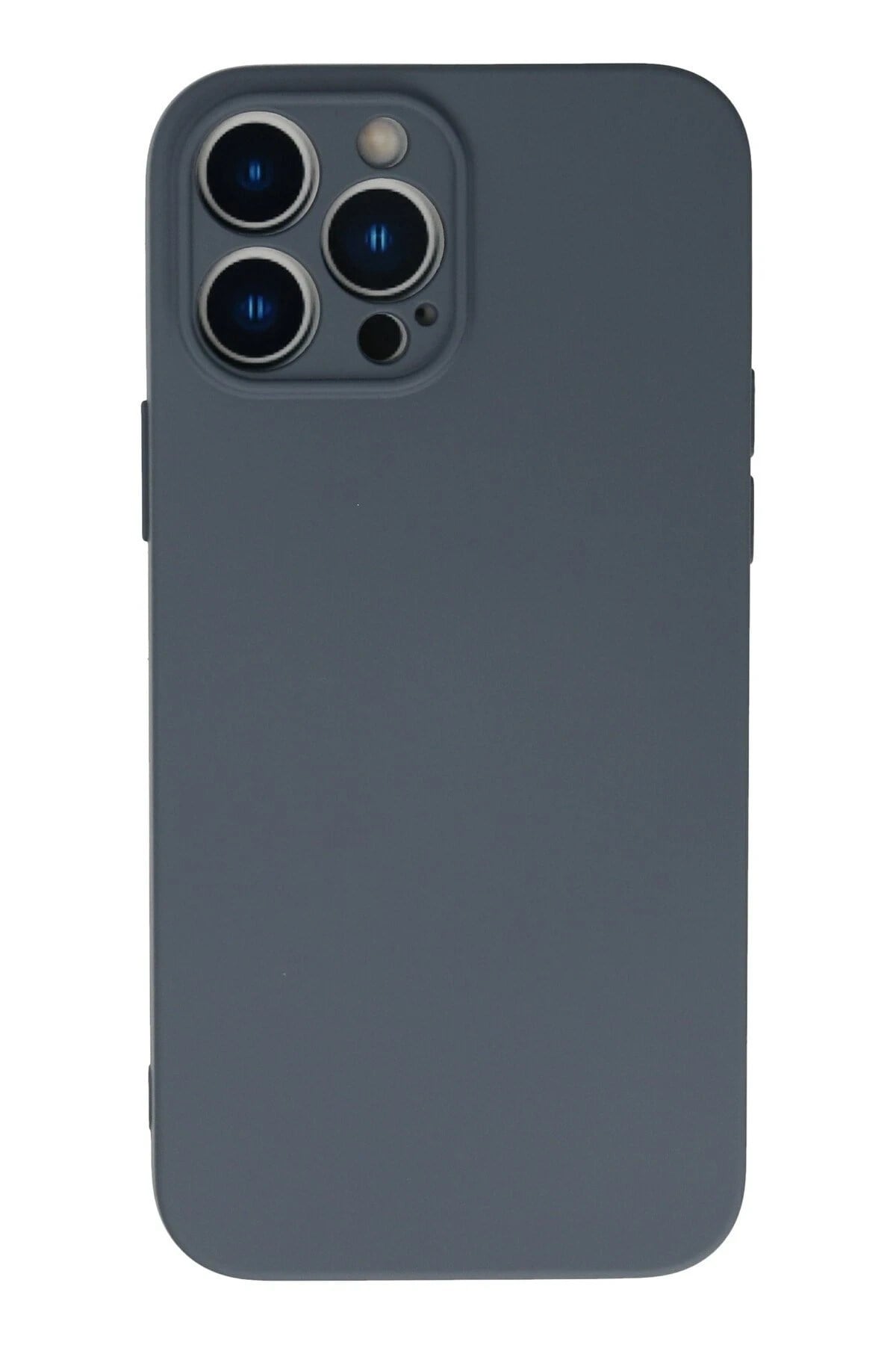 Mey İthalat®  iPhone 13 Pro Kılıf Nano içi Kadife Silikon - Gri