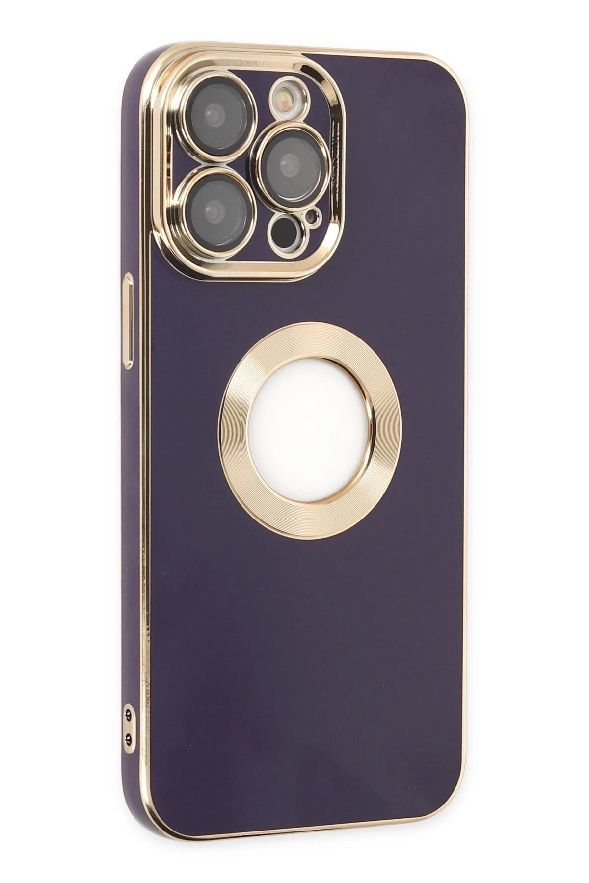 Mey İthalat®  iPhone 13 Pro Kılıf Store Silikon - Derin Mor