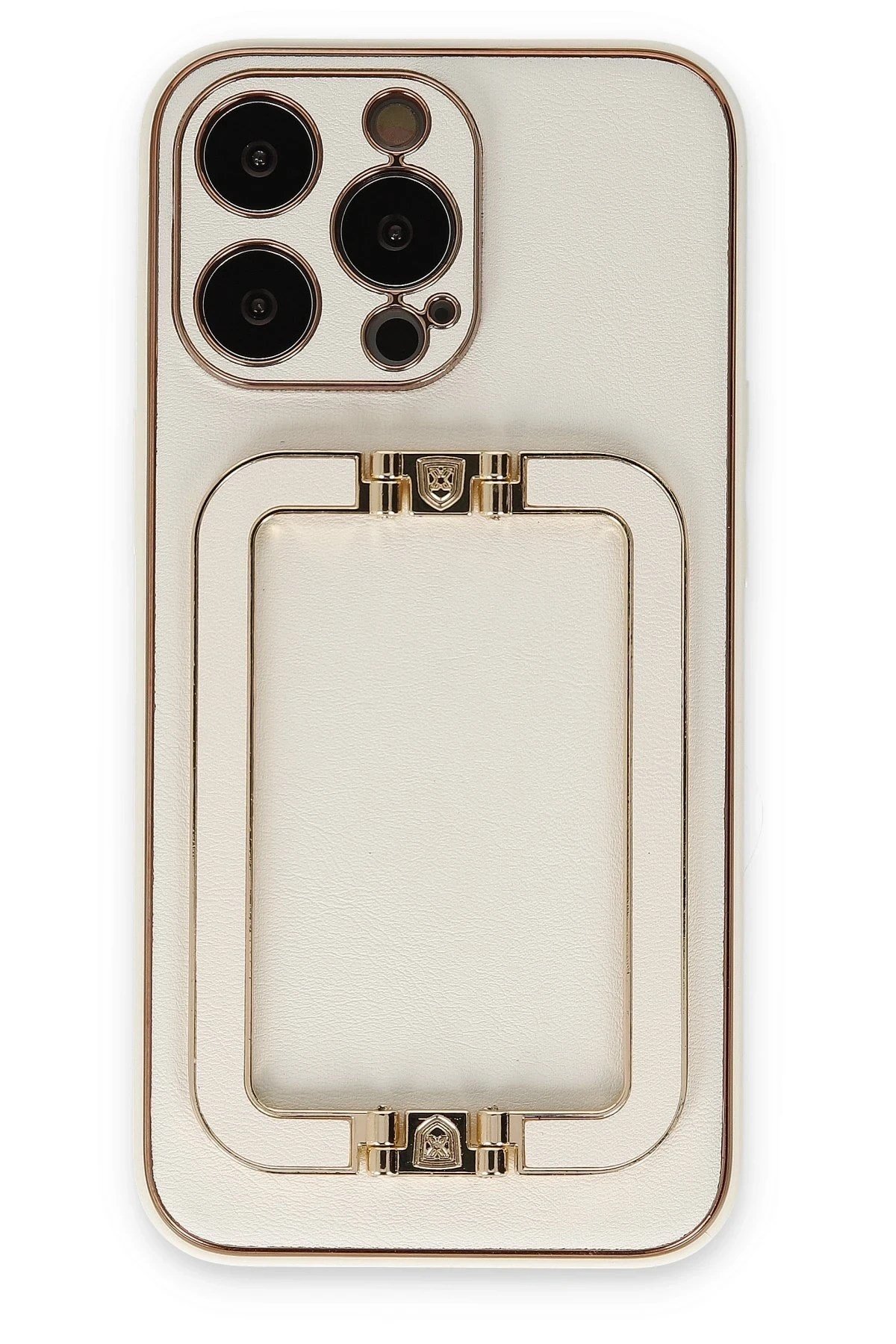 Mey İthalat®  iPhone 13 Pro Max Kılıf Coco Elit Kapak - Beyaz