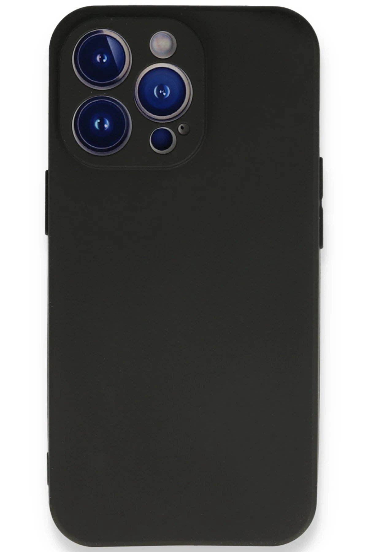 Mey İthalat®  iPhone 13 Pro Max Kılıf First Silikon - Siyah