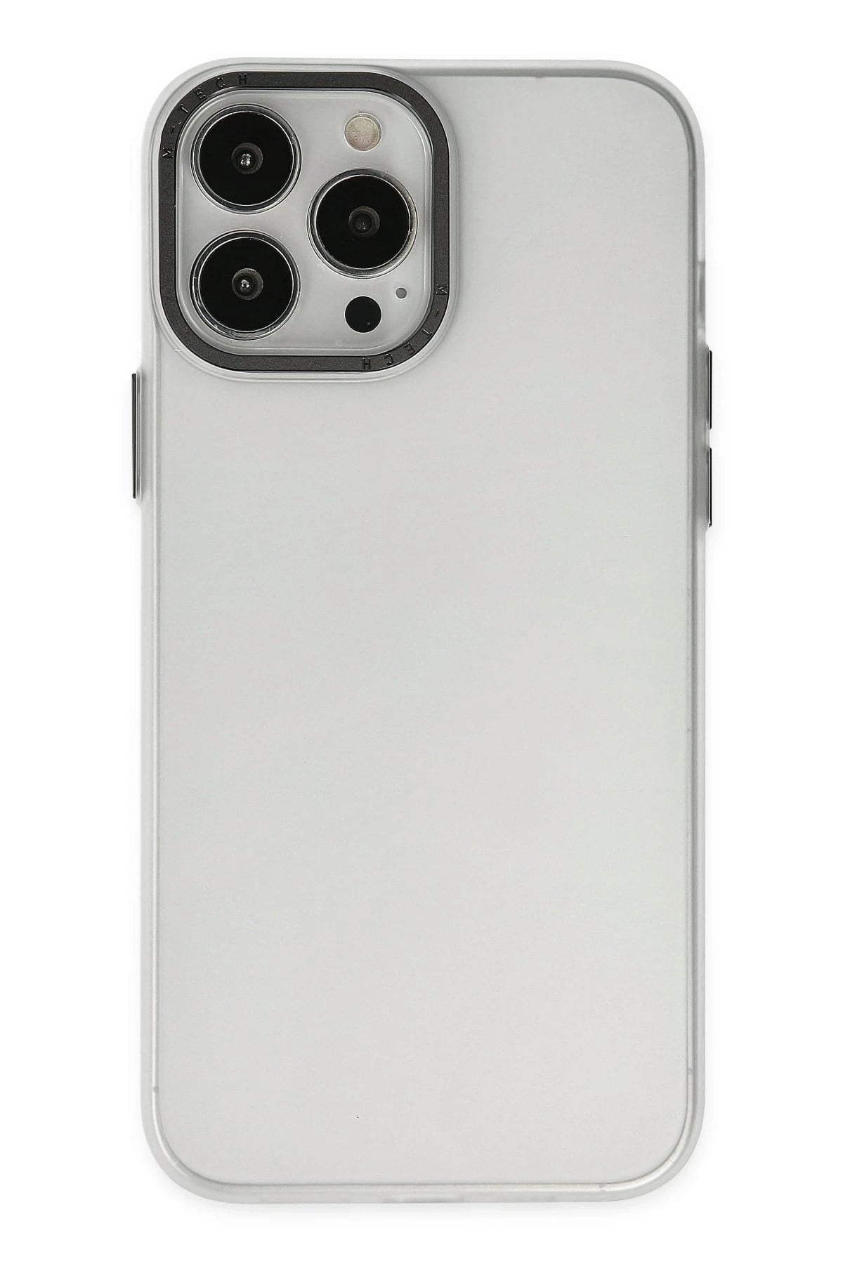 Mey İthalat®  iPhone 13 Pro Max Kılıf Modos Metal Kapak - Şeffaf