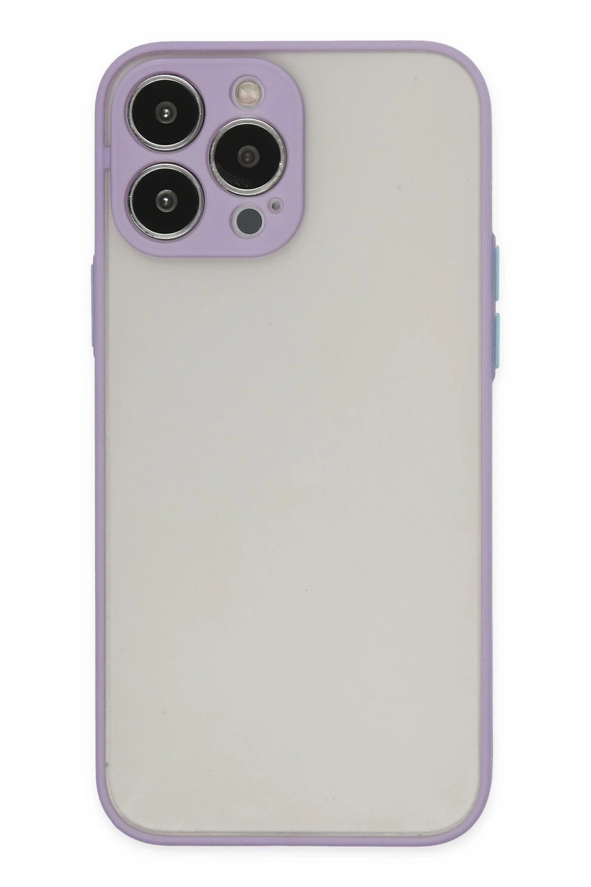 Mey İthalat®  iPhone 13 Pro Max Kılıf Montreal Silikon Kapak - Mor
