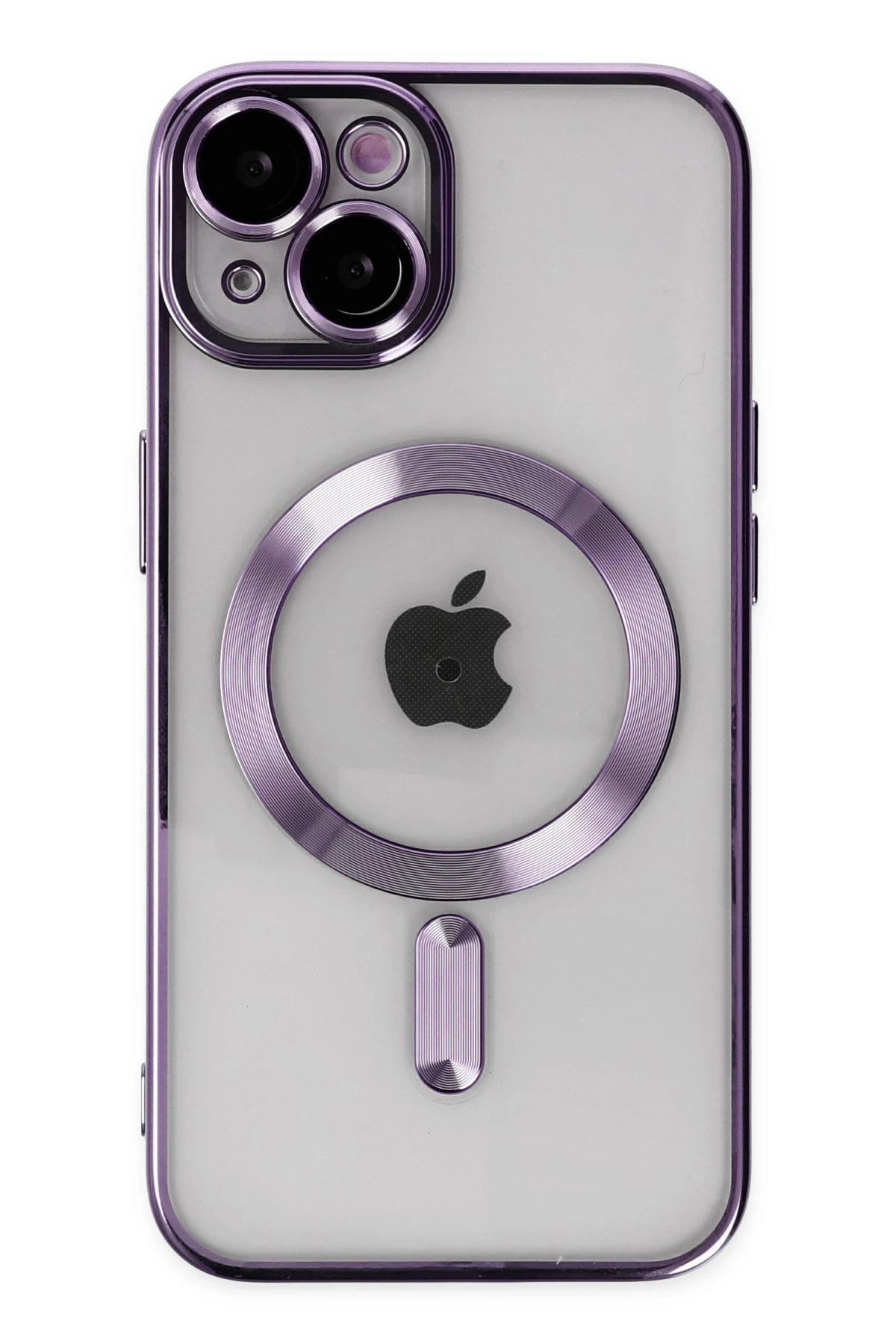 Mey İthalat®  iPhone 14 Kılıf Kross Magneticsafe Kapak - Mor