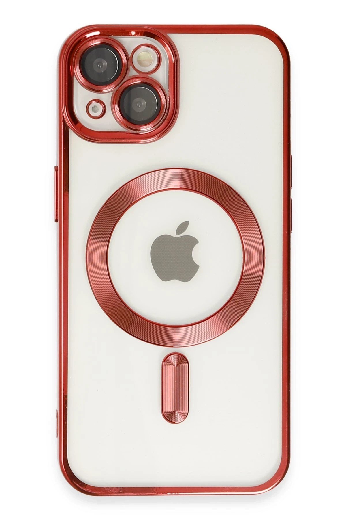 Mey İthalat®  iPhone 14 Kılıf Kross Magneticsafe Kapak - Kırmızı
