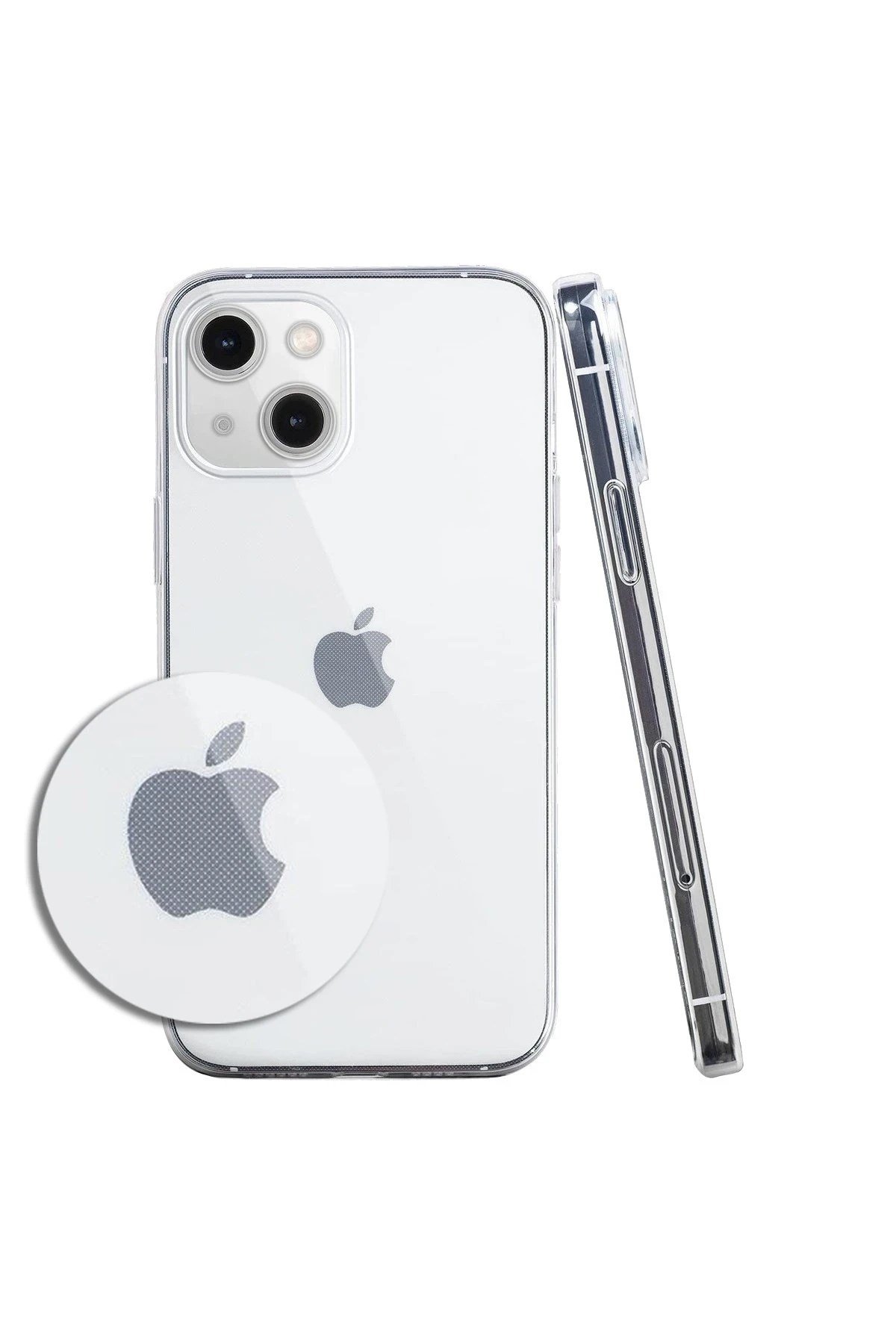 Mey İthalat®  iPhone 14 Kılıf Lüx Şeffaf Silikon