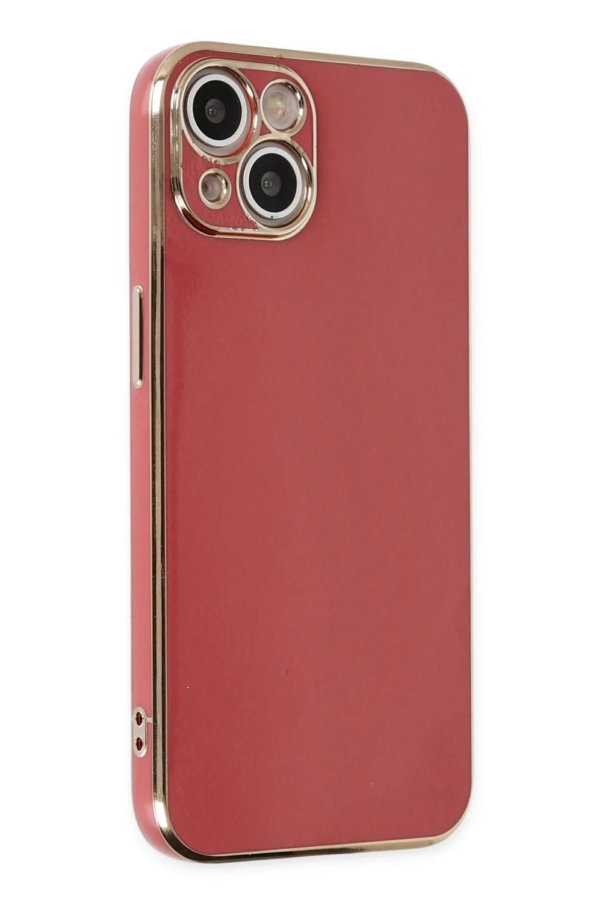 Mey İthalat®  iPhone 14 Kılıf Volet Silikon - Kırmızı