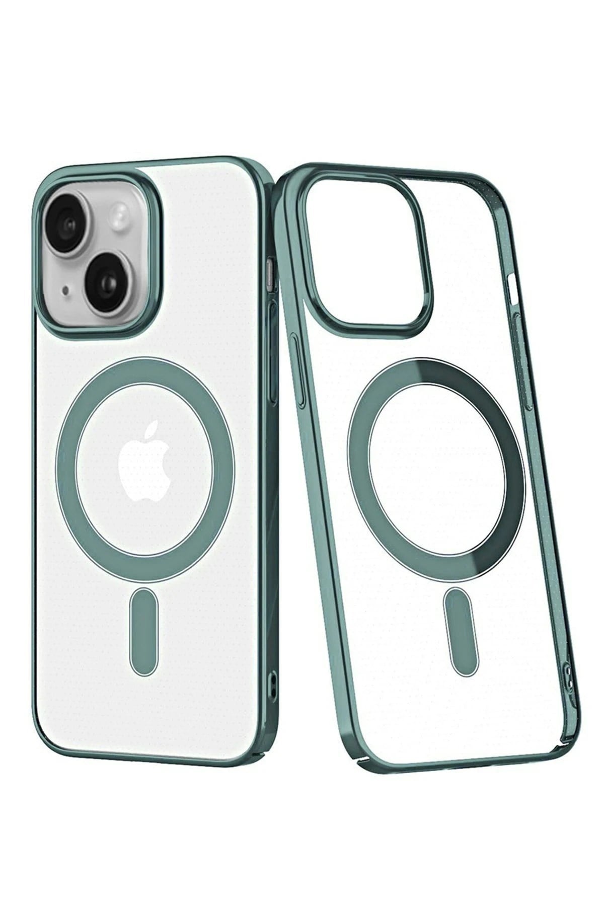 Mey İthalat®  iPhone 14 Plus Kılıf Element Magneticsafe Sert Kapak - Köknar Yeşili