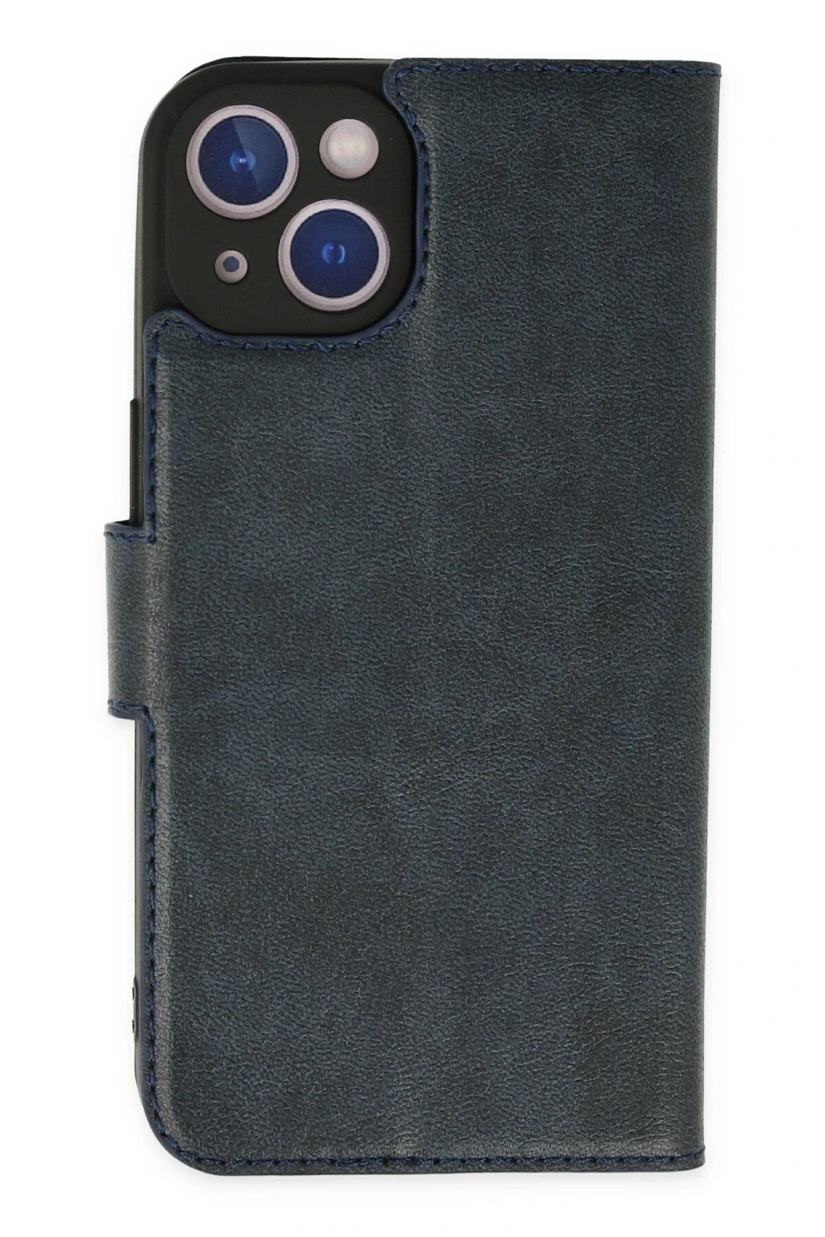 Mey İthalat®  iPhone 14 Plus Kılıf Trend S Plus Kapaklı Kılıf - Lacivert