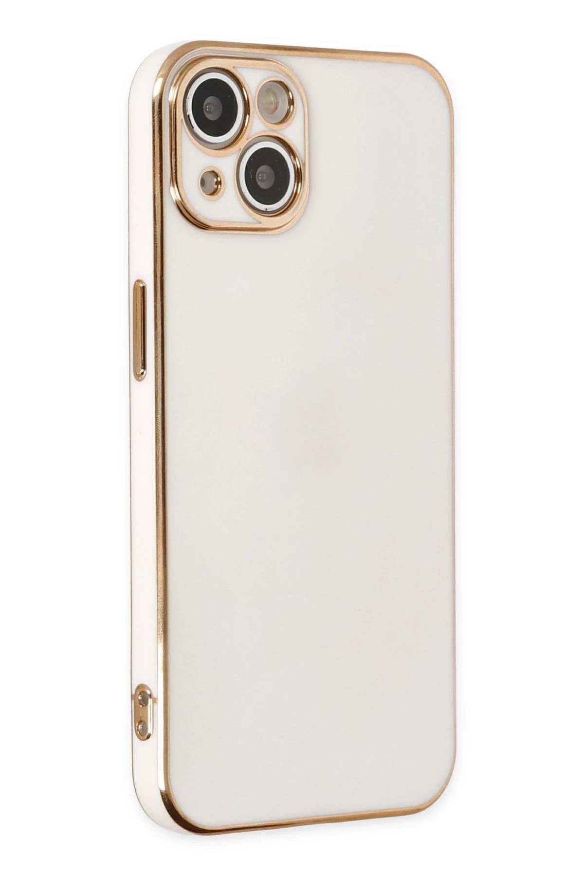 Mey İthalat®  iPhone 14 Plus Kılıf Volet Silikon - Beyaz