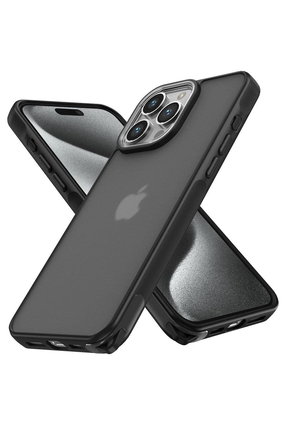 Mey İthalat®  iPhone 14 Pro Kılıf Elegant Kapak - Siyah