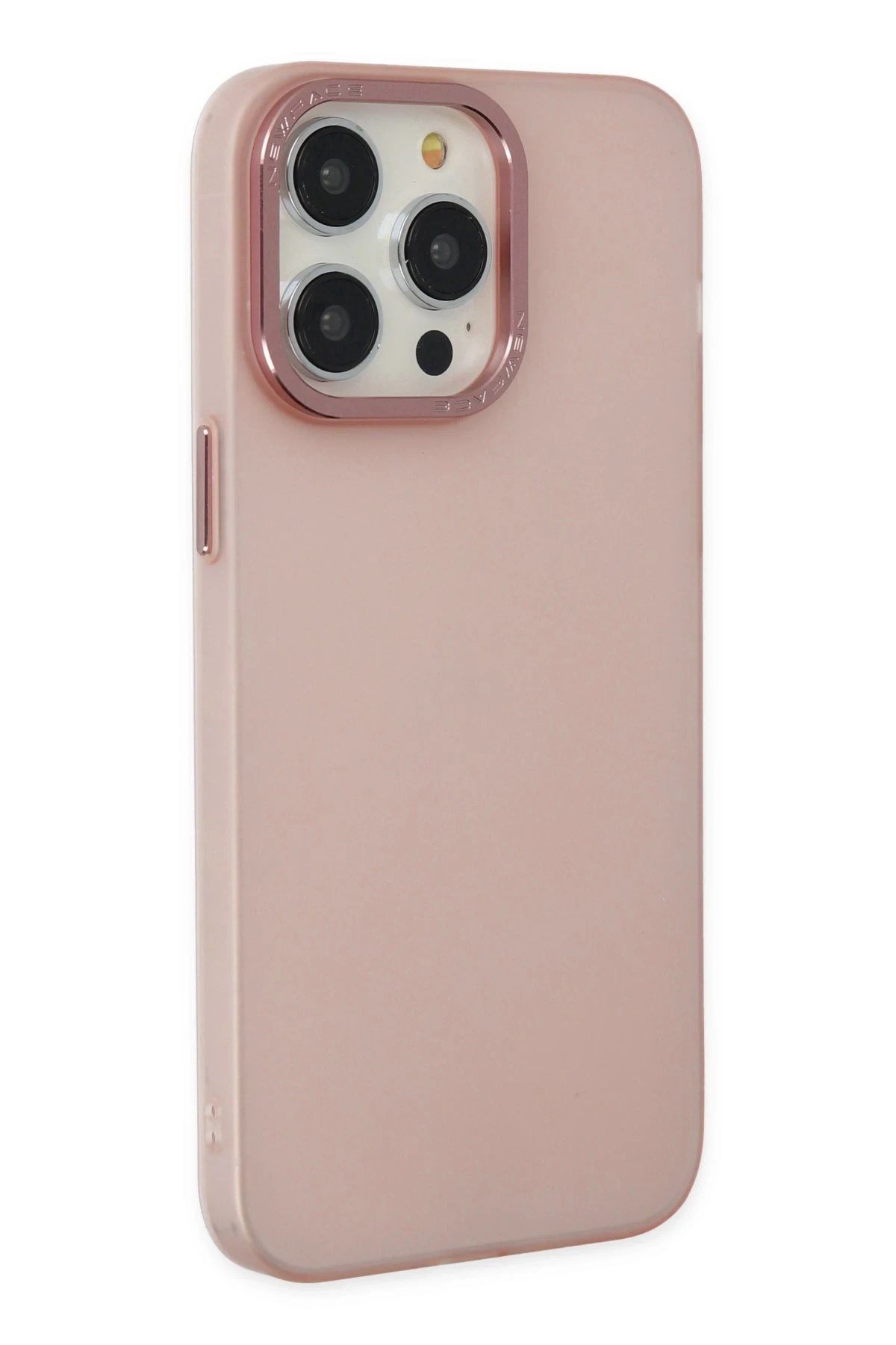 Mey İthalat®  iPhone 14 Pro Kılıf Modos Metal Kapak - Pembe