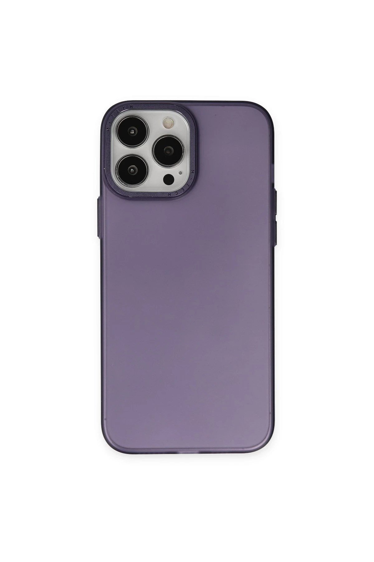 Mey İthalat®  iPhone 14 Pro Kılıf Modos Metal Kapak - Derin Mor