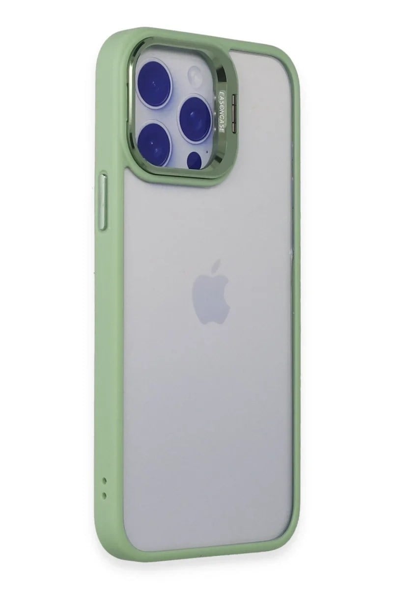 Mey İthalat®  iPhone 14 Pro Kılıf Roblox Lens Standlı Kapak - Yeşil