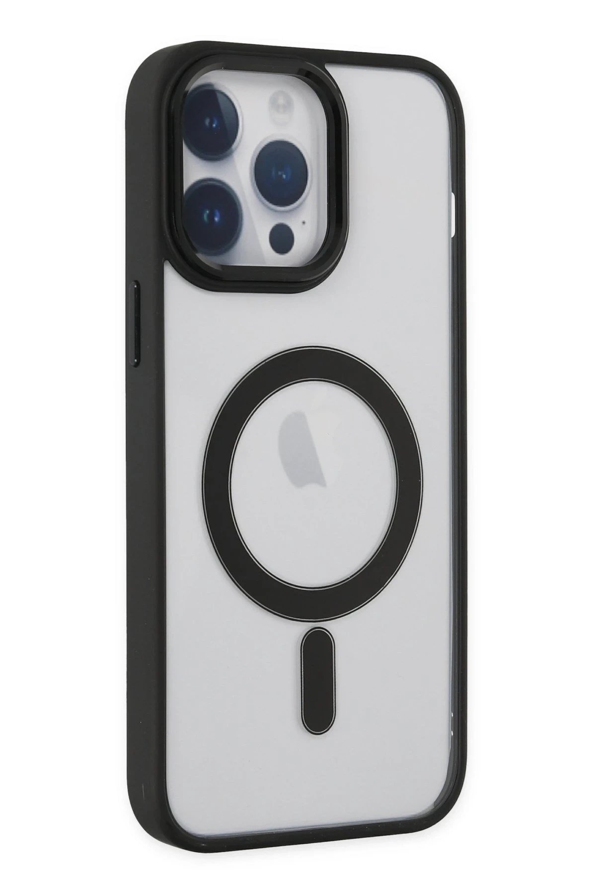 Mey İthalat®  iPhone 14 Pro Kılıf Room Magneticsafe Silikon - Siyah