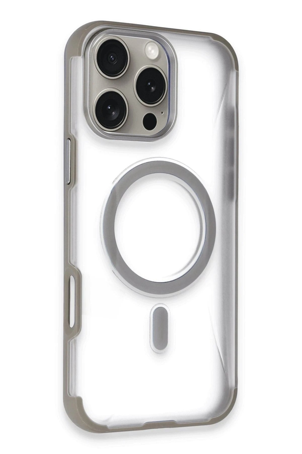 Mey İthalat®  iPhone 14 Pro Max Hilton Magsafe Kapak - Titan Gri