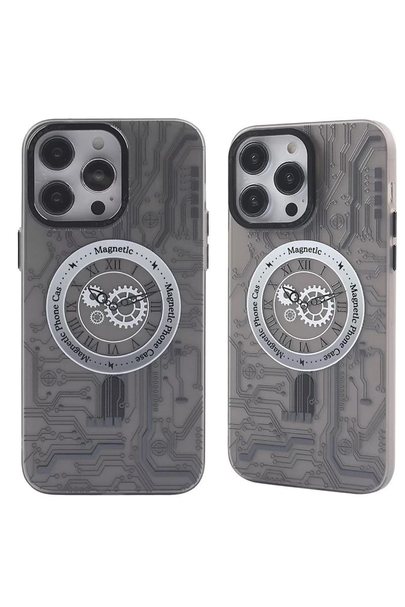Mey İthalat®  iPhone 14 Pro Max Kılıf Apollo Magneticsafe Desenli Kapak - Apollo Siyah - 1
