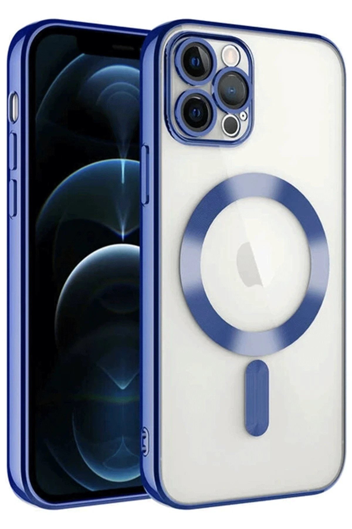 Mey İthalat®  iPhone 14 Pro Max Kılıf Kross Magneticsafe Kapak - Lacivert