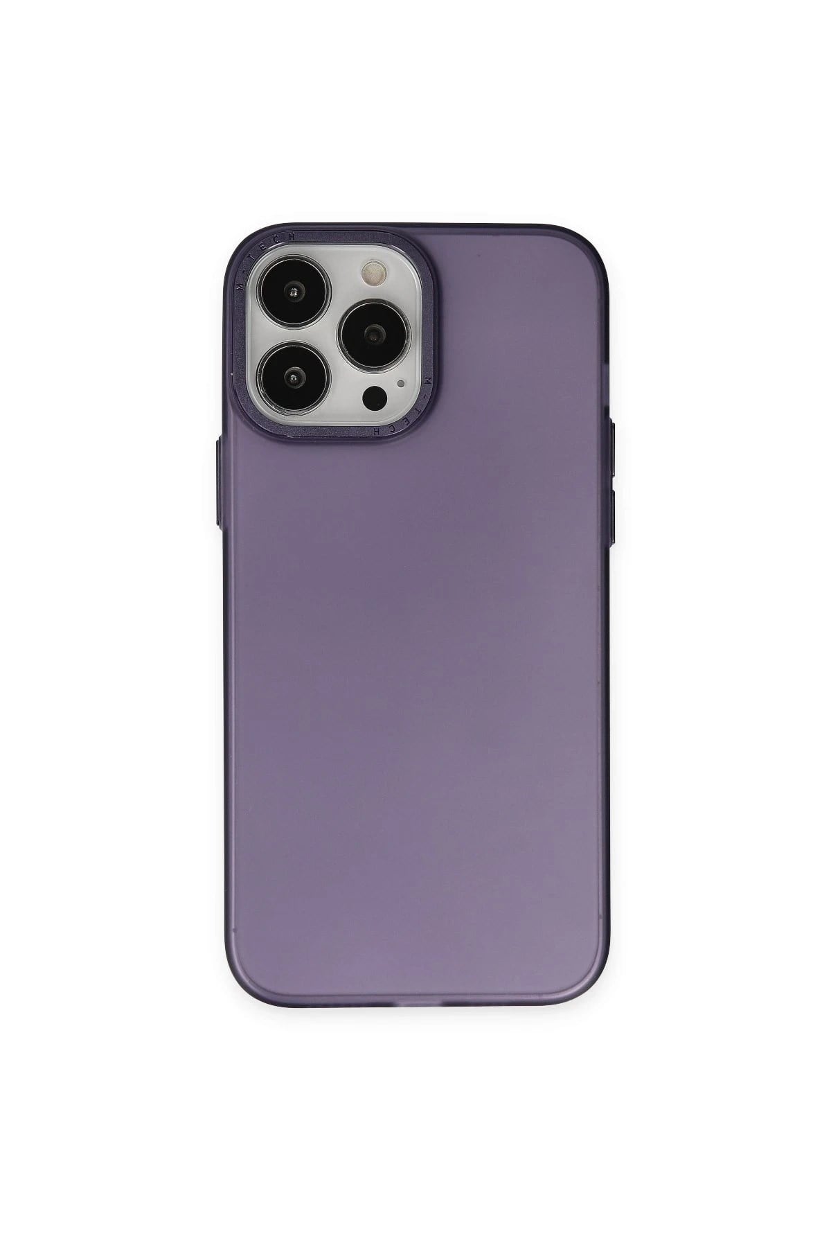 Mey İthalat®  iPhone 14 Pro Max Kılıf Modos Metal Kapak - Derin Mor