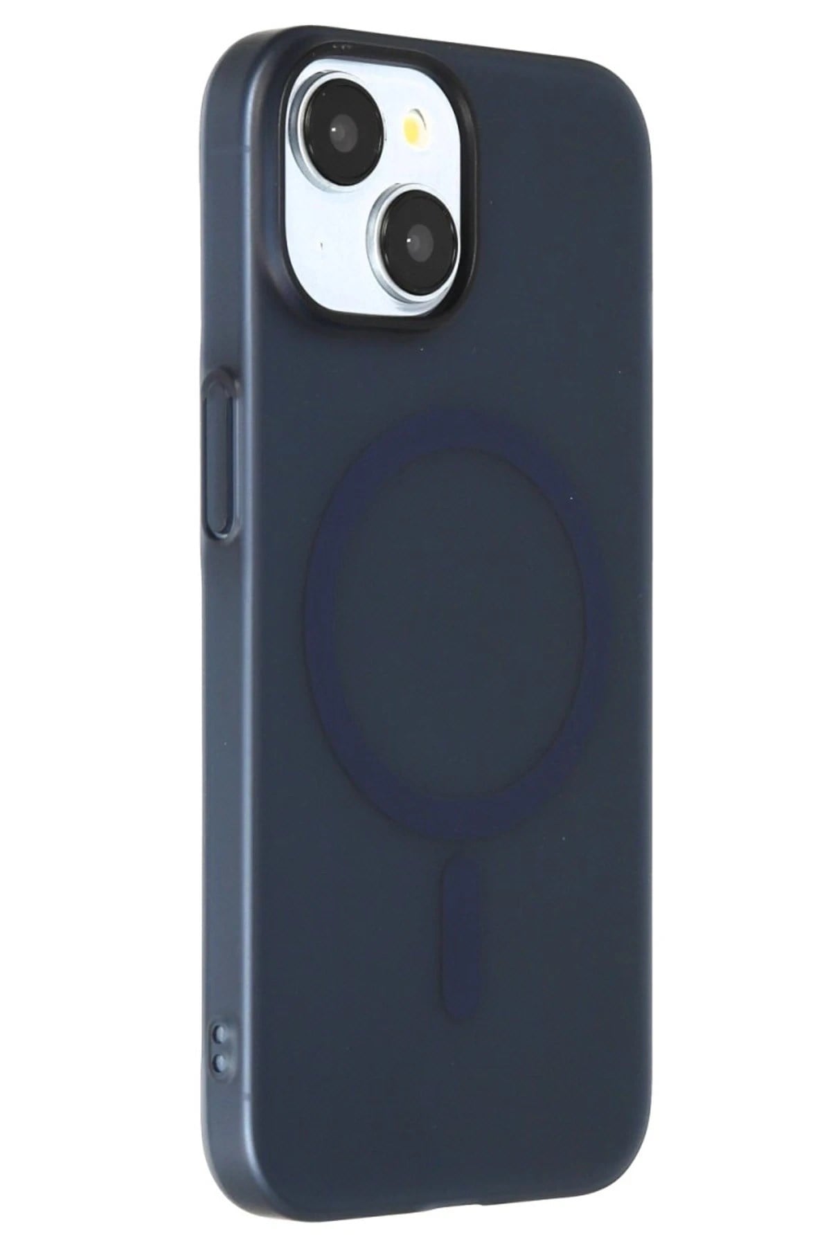 Mey İthalat®  iPhone 15 Plus Tuna PC Slim Magsafe Kapak - Lacivert