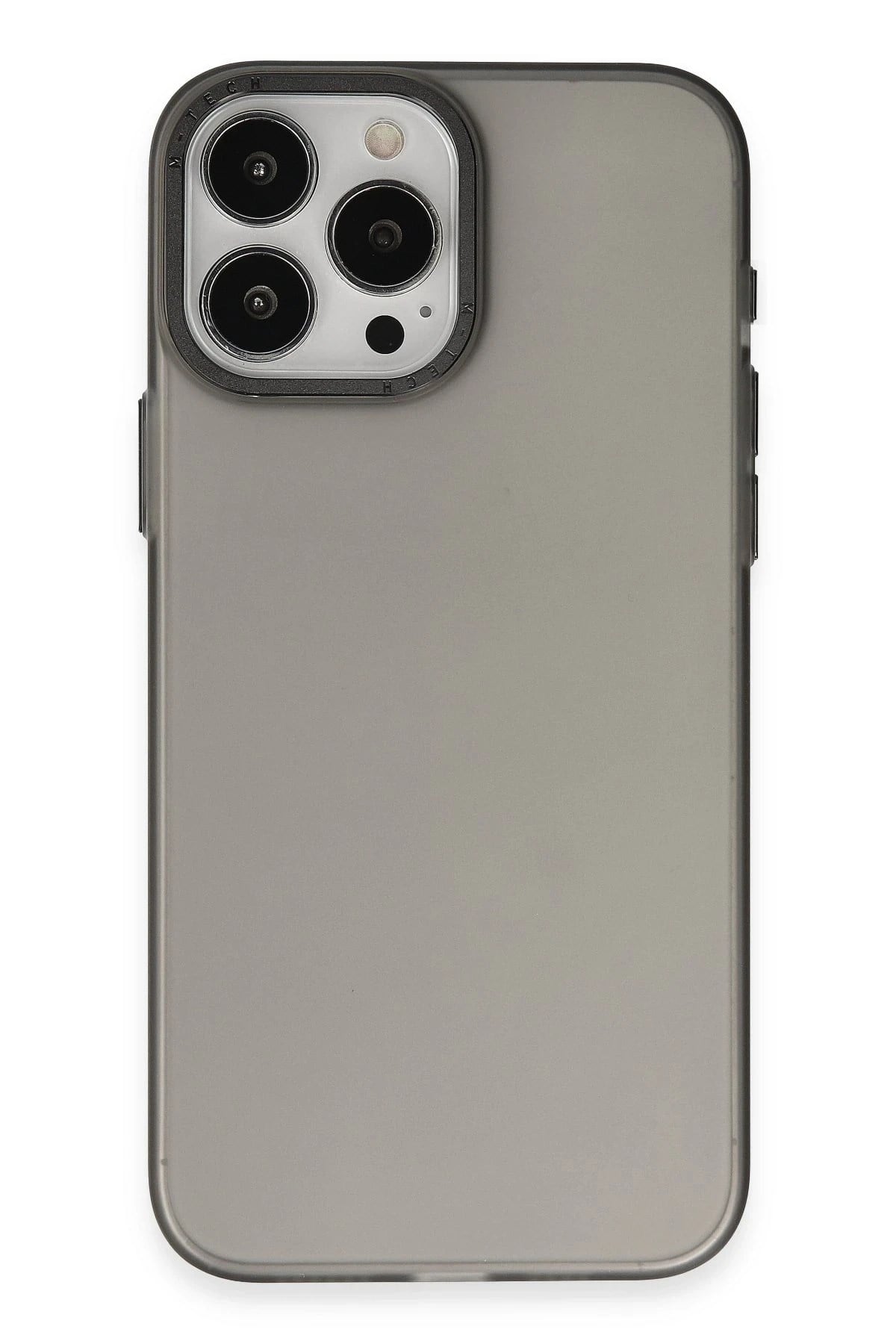 Mey İthalat®  iPhone 15 Pro Max Kılıf Modos Metal Kapak - Siyah
