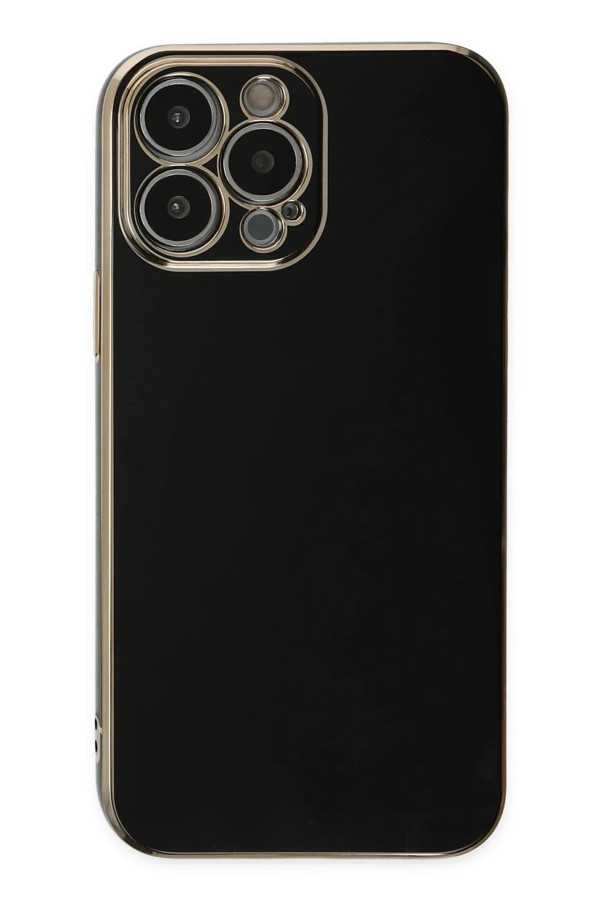 Mey İthalat®  iPhone 15 Pro Max Kılıf Volet Silikon - Siyah