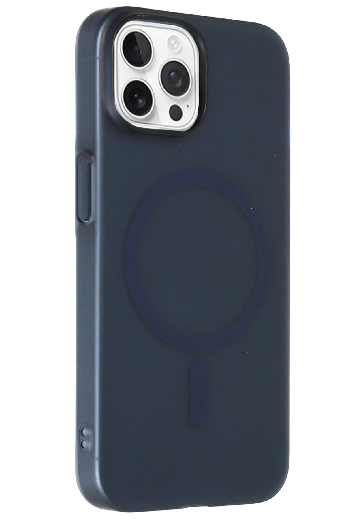 Mey İthalat®  iPhone 15 Pro Max Tuna PC Slim Magsafe Kapak - Lacivert