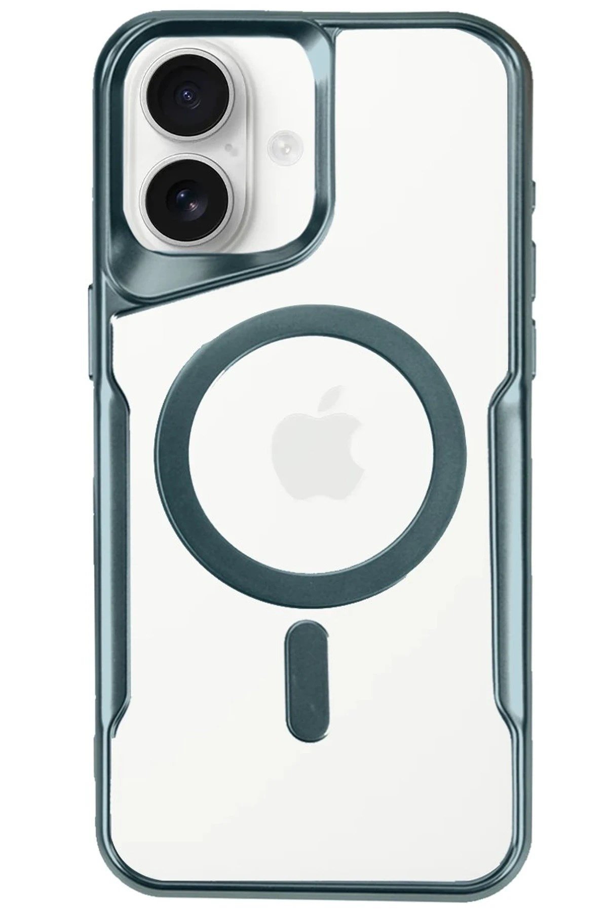 Mey İthalat®  iPhone 16 Plus Kılıf Boyi Magsafe Silikon Kapak - Turkuaz