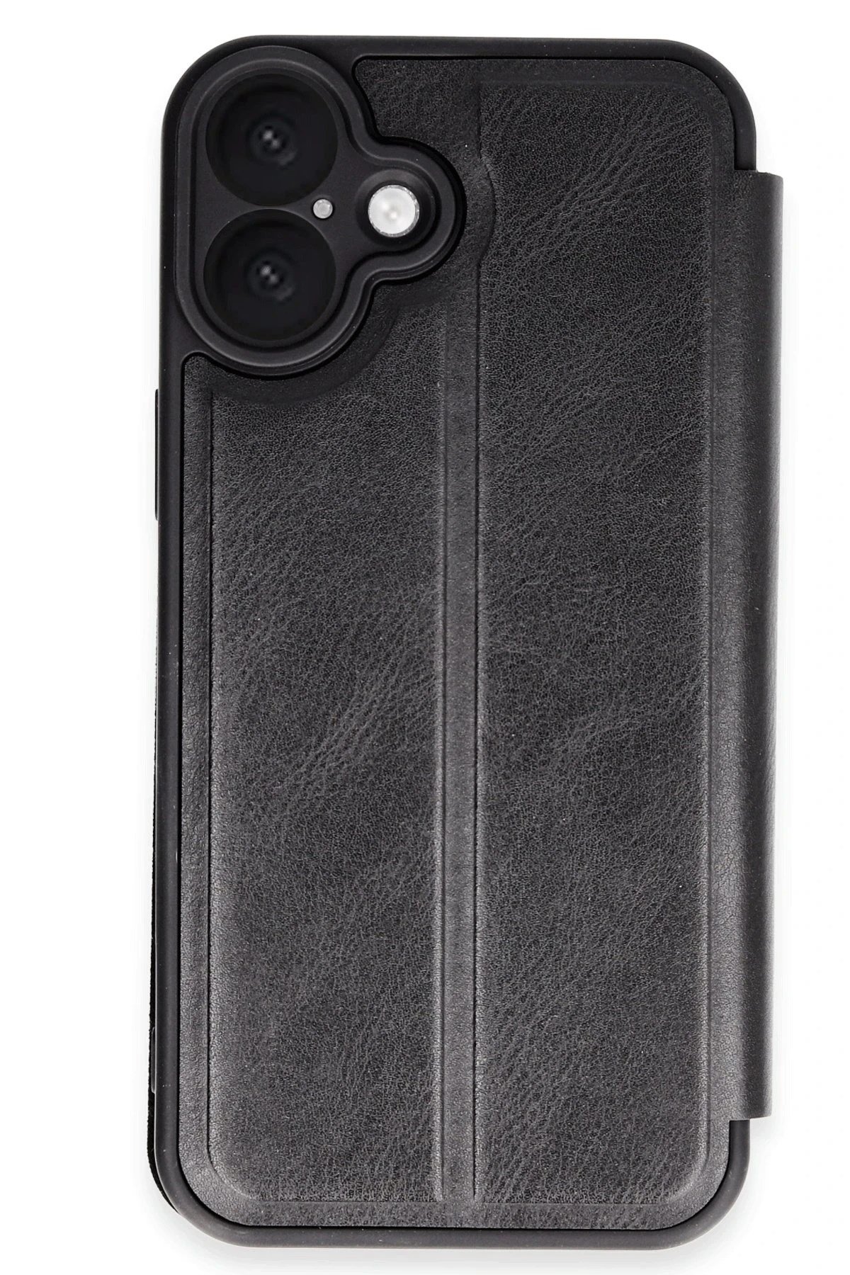 Mey İthalat®  iPhone 16 Plus Kılıf Flip Cover - Siyah