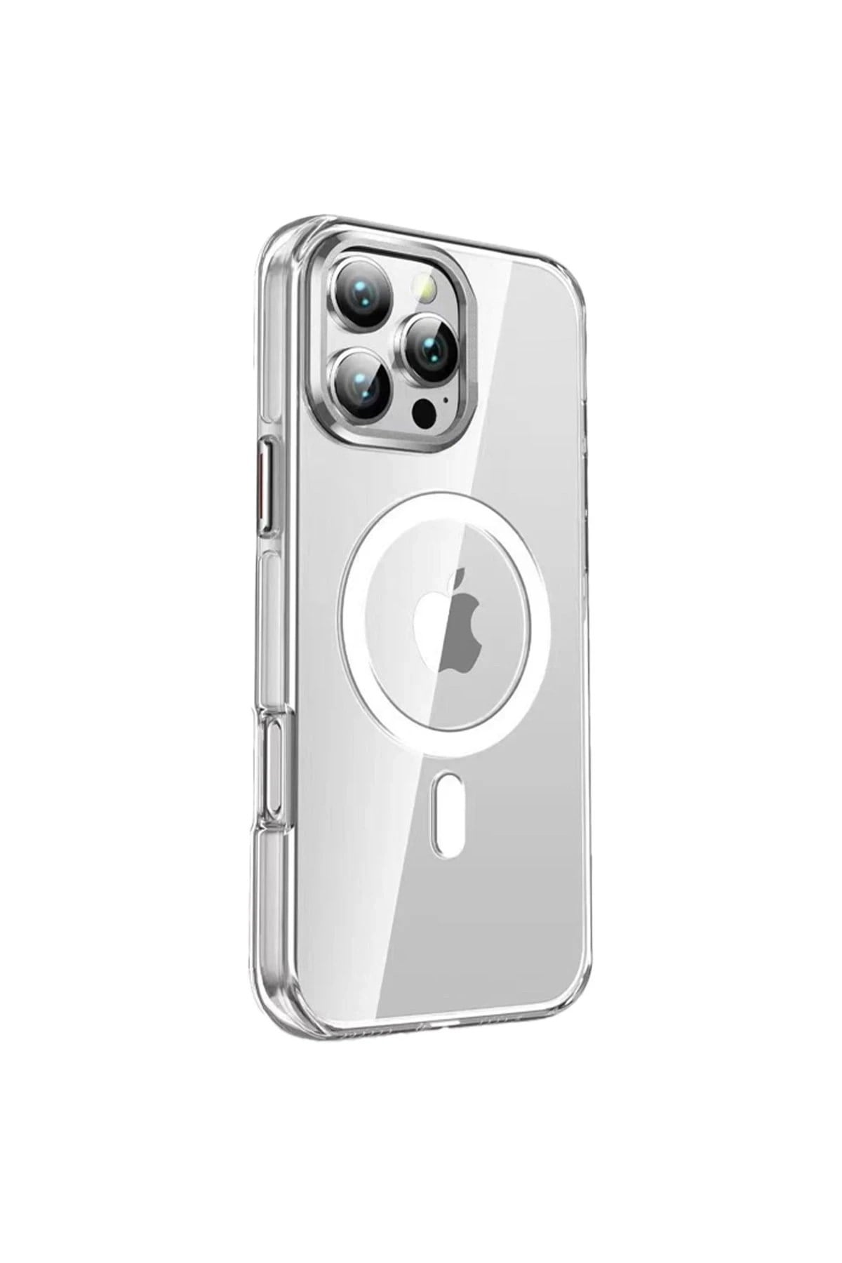 Mey İthalat®  iPhone 16 Pro Crystal Magsafe Kapak - Şeffaf