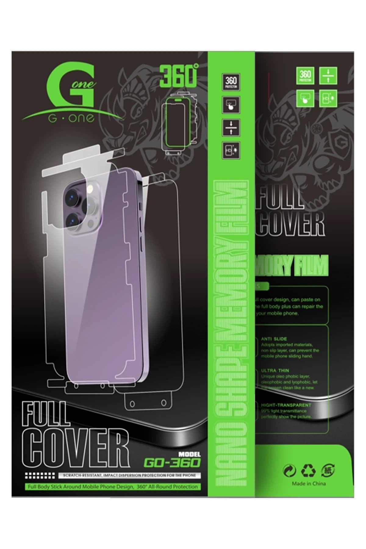 Mey İthalat®  iPhone 16 Pro Max 360 Full Body Arka Koruyucu