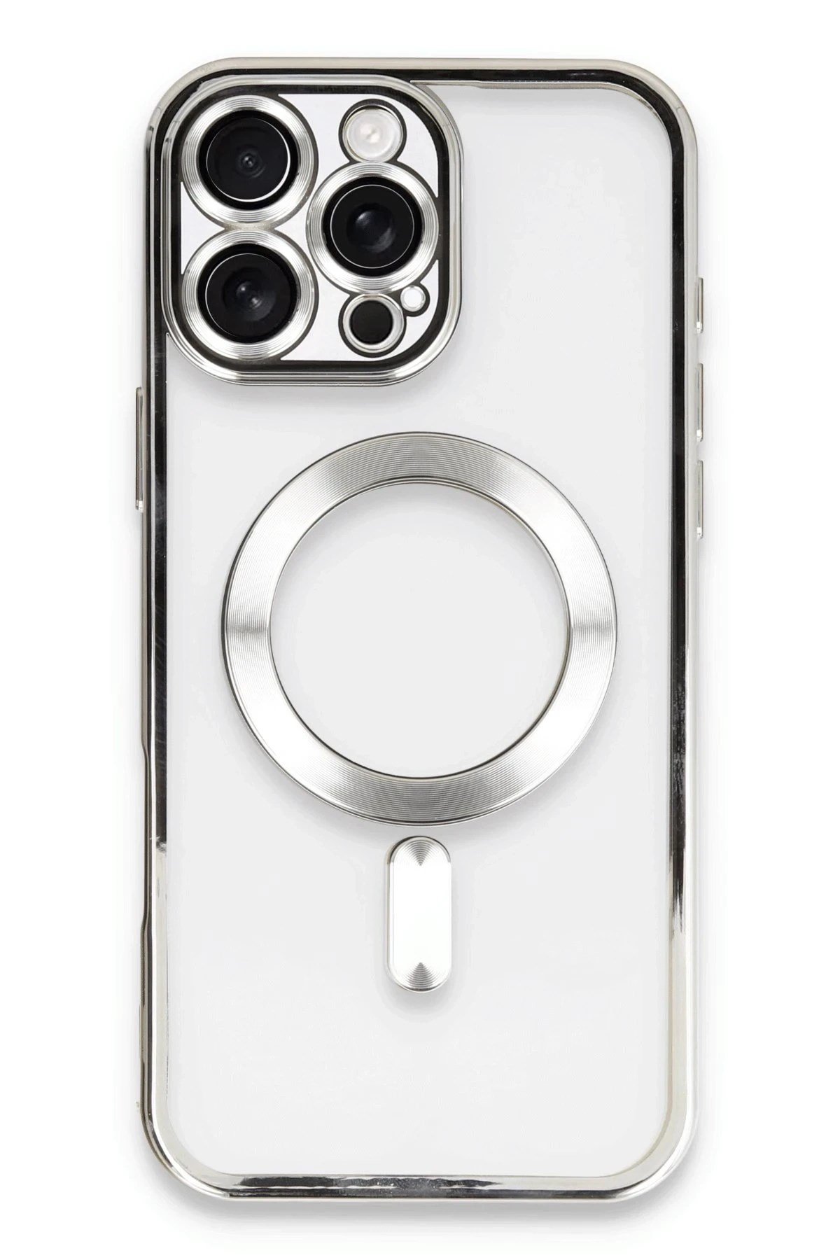 Mey İthalat®  iPhone 16 Pro Max Kılıf Kross Magneticsafe Kapak - Gümüş
