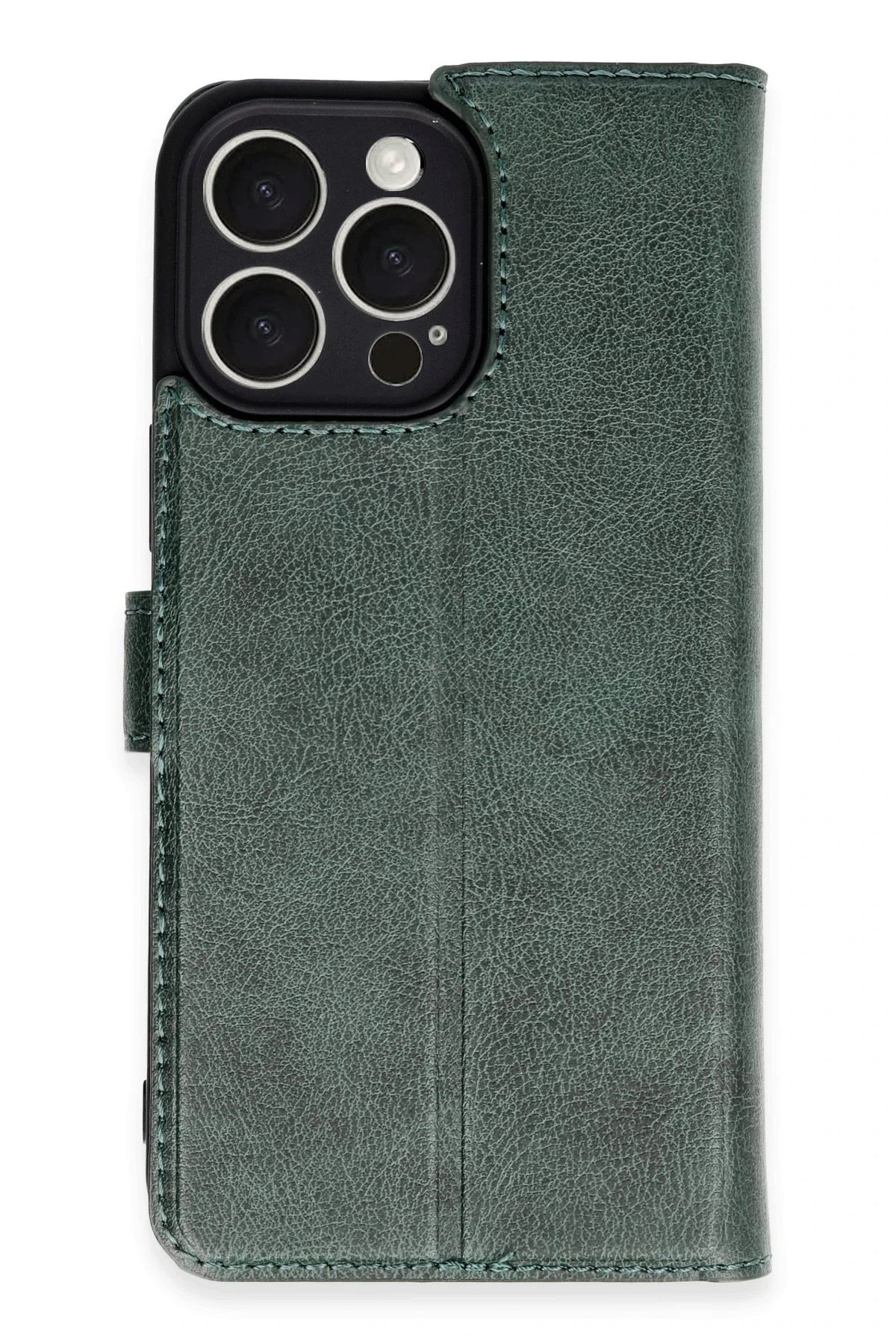 Mey İthalat®  iPhone 16 Pro Max Kılıf Trend S Plus Kapaklı Kılıf - Yeşil