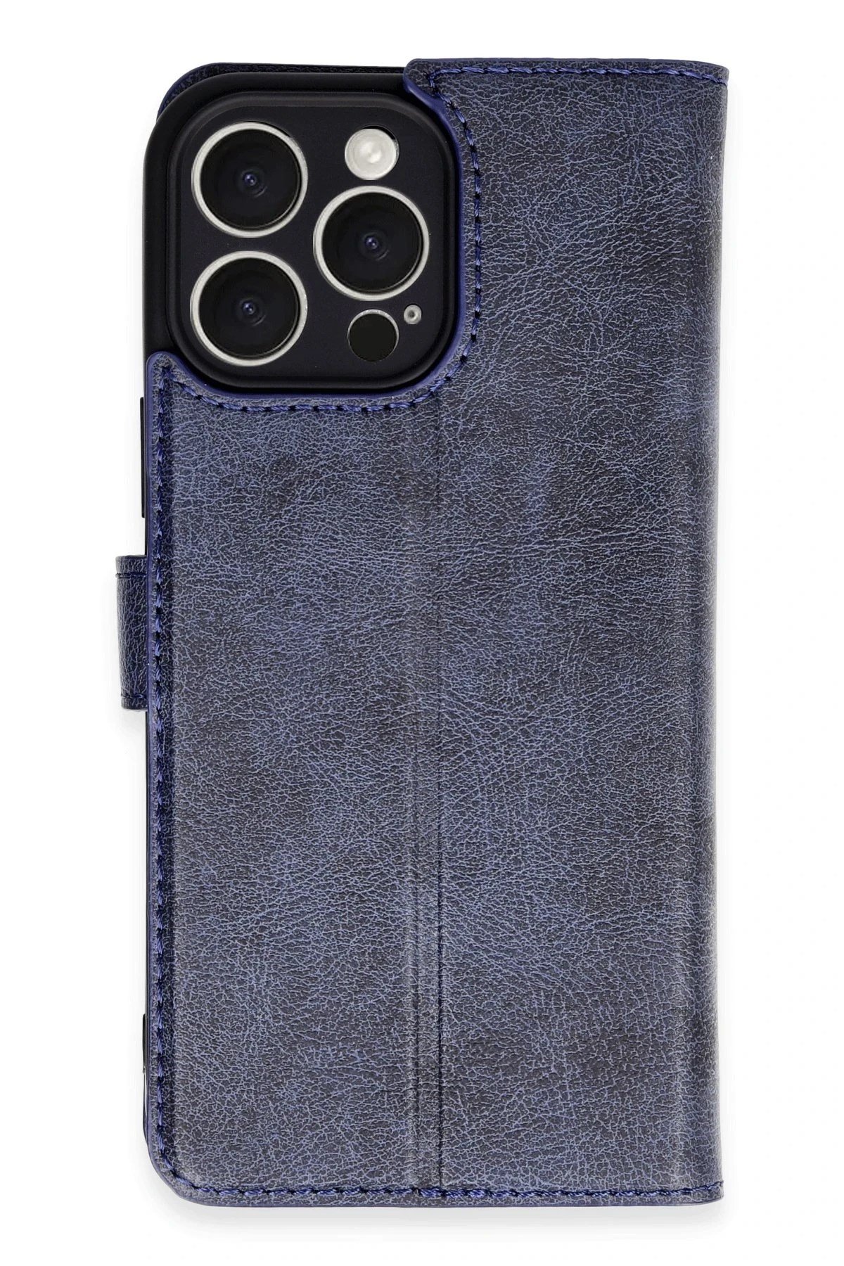 Mey İthalat®  iPhone 16 Pro Max Kılıf Trend S Plus Kapaklı Kılıf - Lacivert
