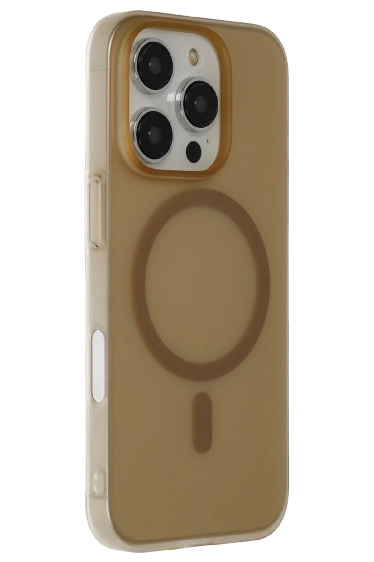 Mey İthalat®  iPhone 16 Pro Max Tuna PC Slim Magsafe Kapak - Çöl Titanyum