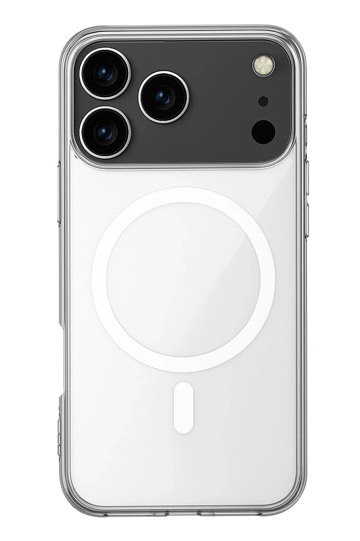 Mey İthalat®  iPhone 17 Pro Kılıf Magneticsafe Şeffaf Silikon - Şeffaf