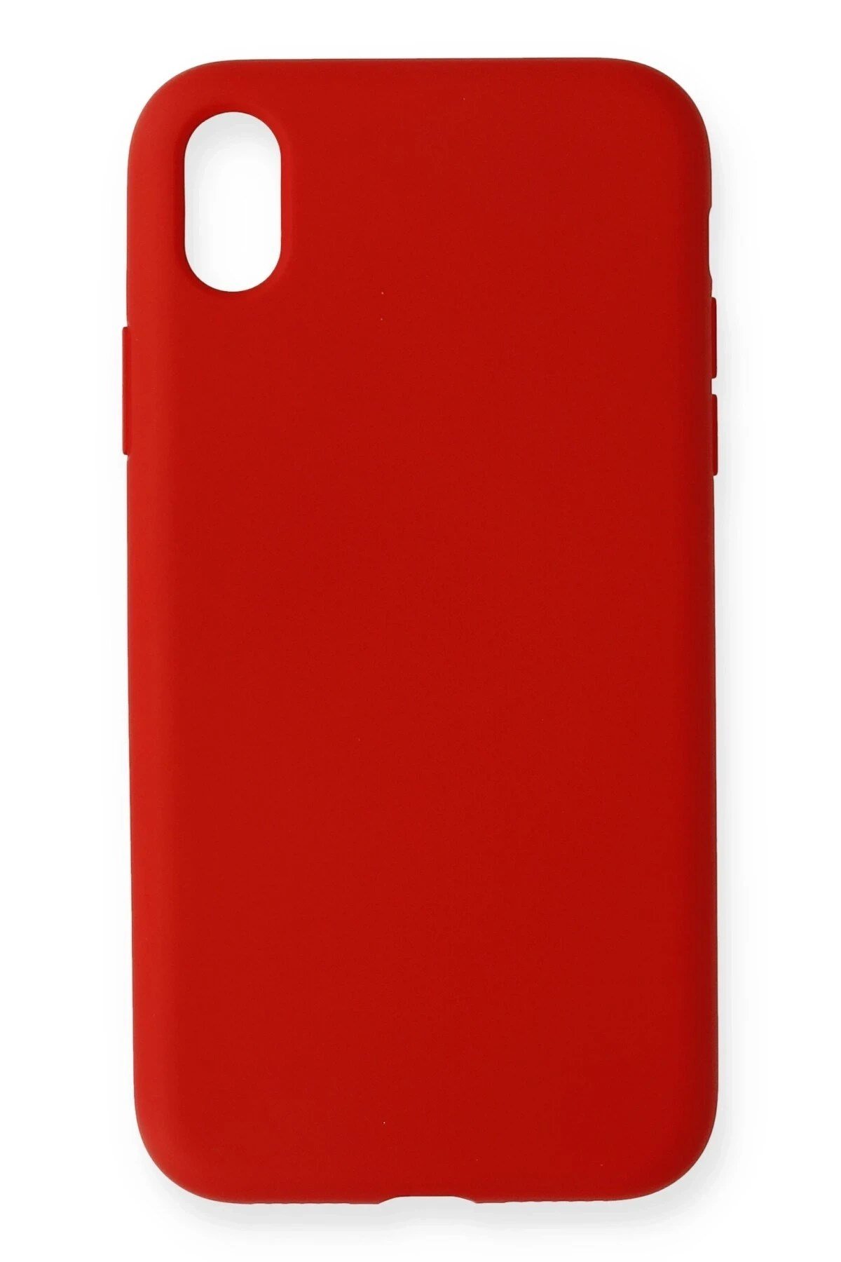 Mey İthalat®  iPhone XR Kılıf Nano içi Kadife Silikon - Kırmızı