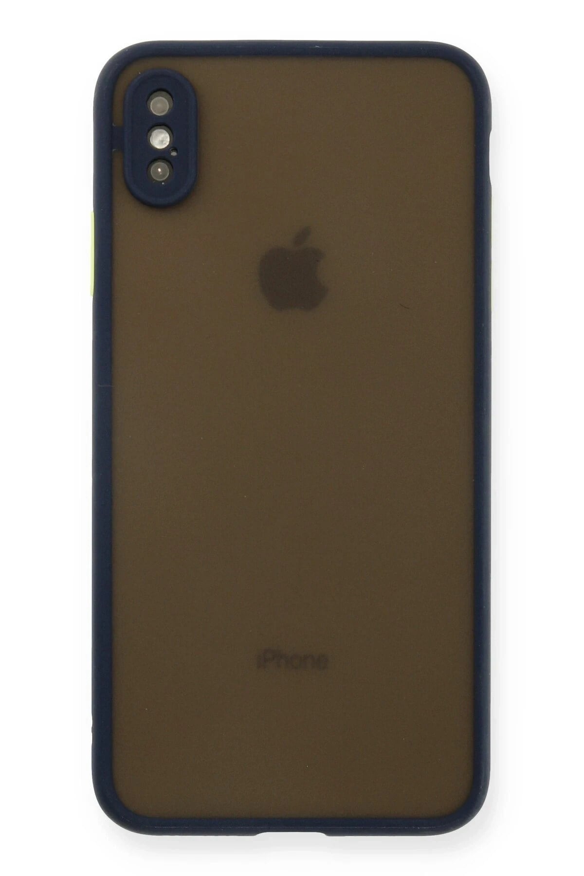 Mey İthalat®  iPhone XS Max Kılıf Montreal Silikon Kapak - Lacivert